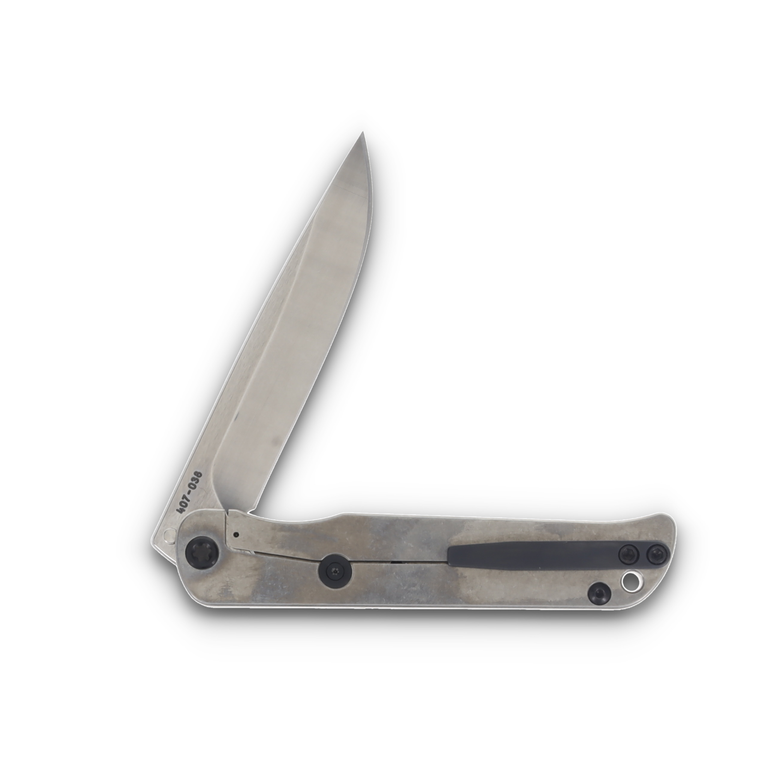 Medford T-Bone Safari 4 Inch Plain Tumbled Drop Point Black Hardware View 4