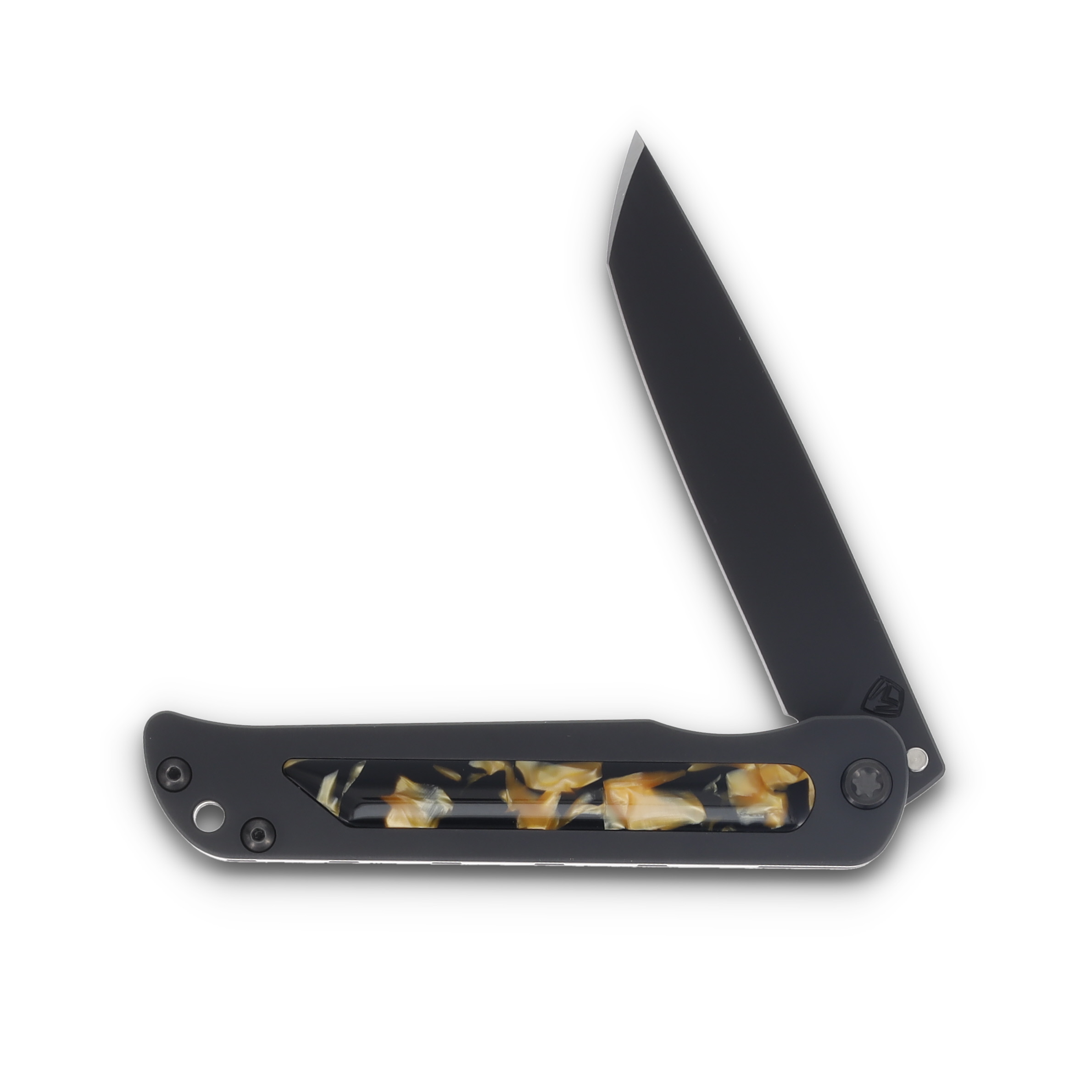 Medford T-Bone Tortoise Shell 4in Plain Black DLC Tanto Black Hardware MK2154PT-30PV-TPCP-B1 View 3
