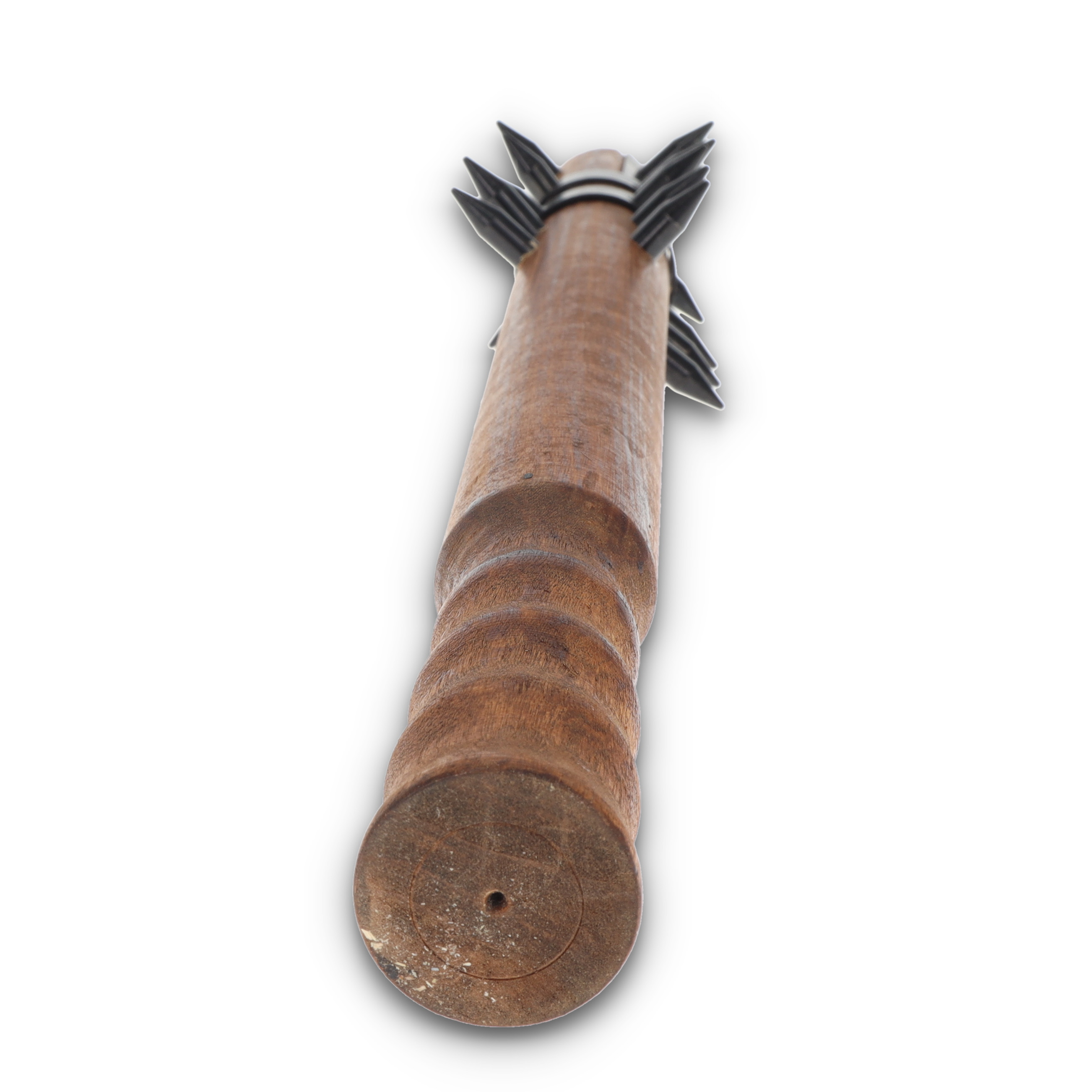 Szco Spiked Mace Wood Black Metal Spikes 926795 View 6