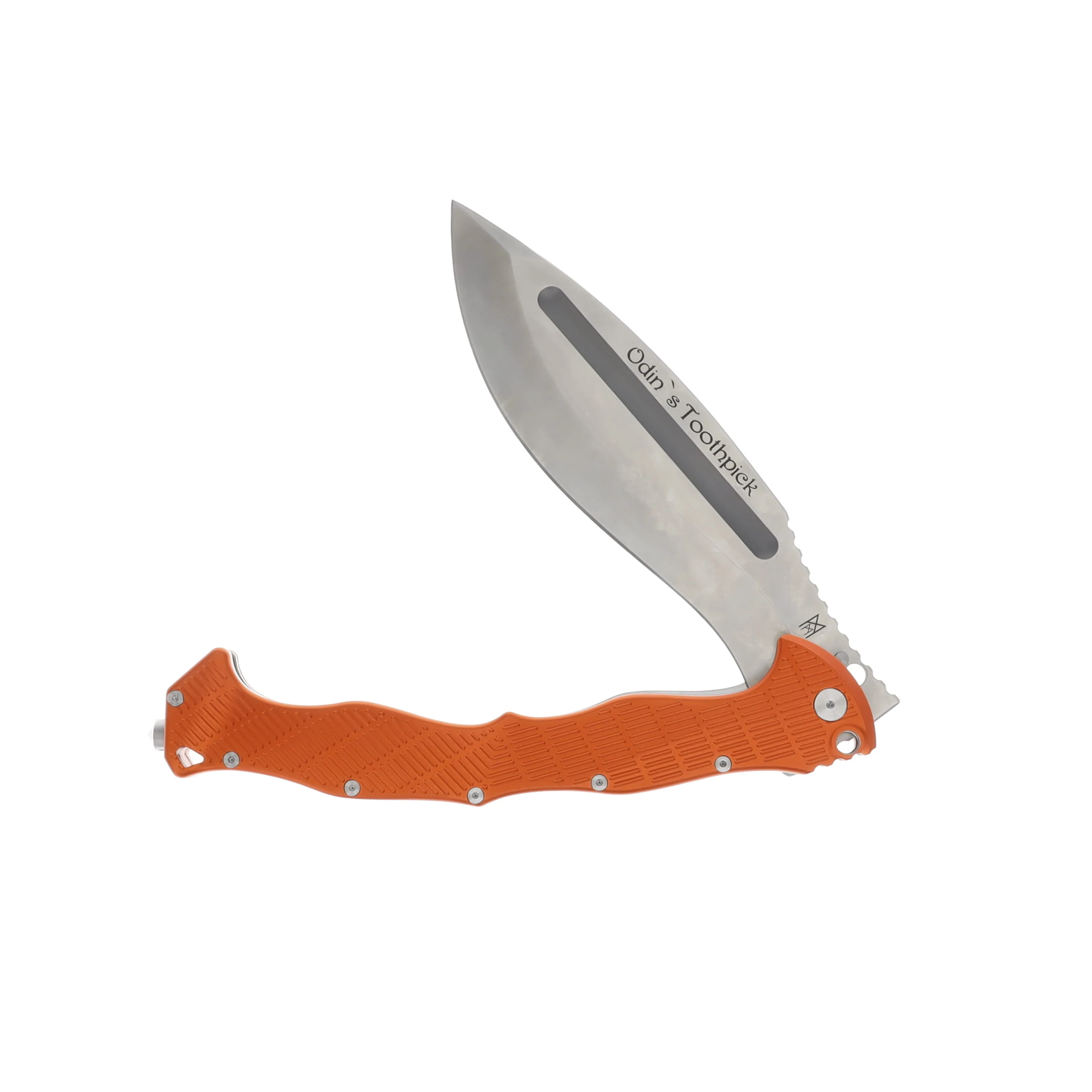 Midgards Messer Odins Toothpick Folding Knife 8.75in Plain Orange MM-KKRI-FLD View 2