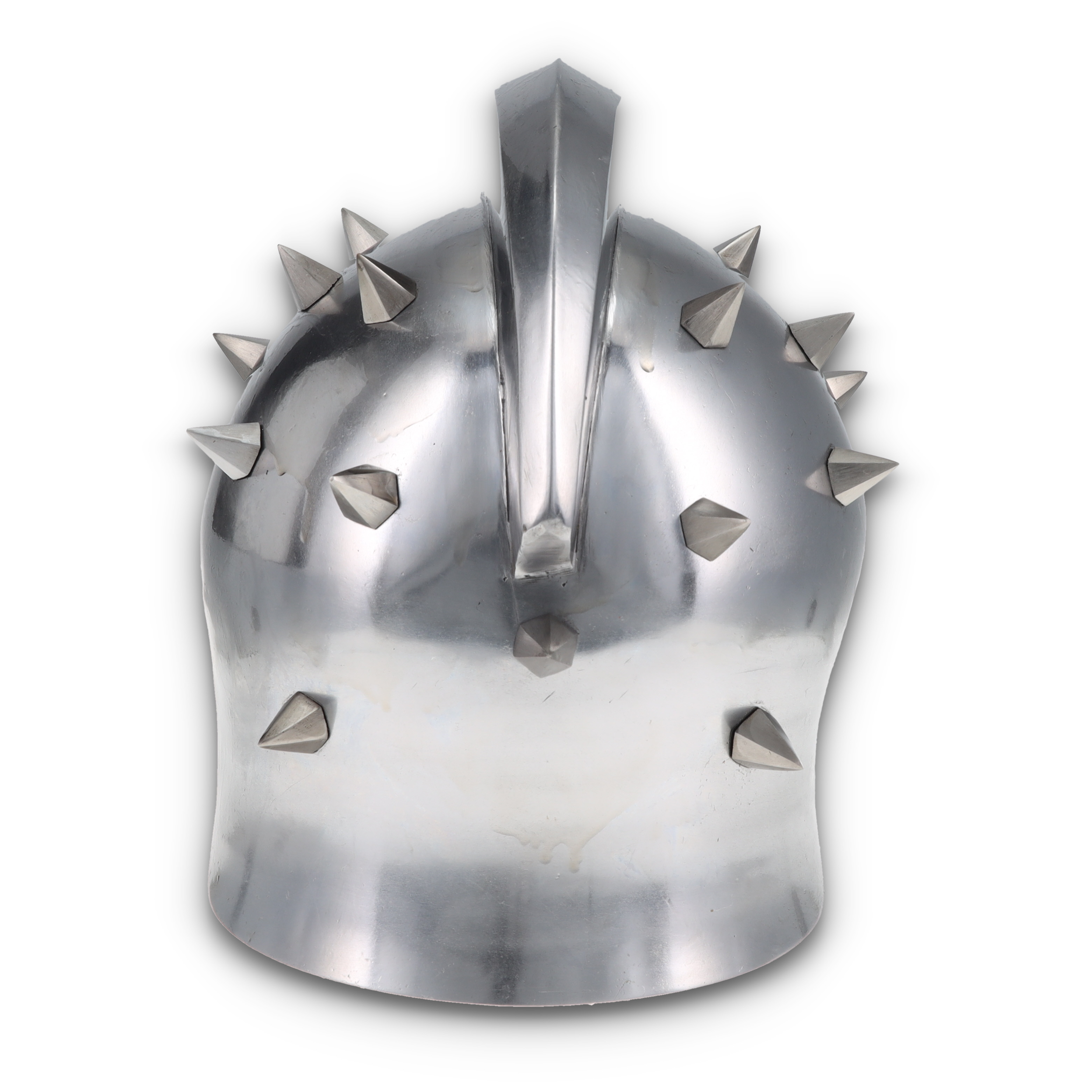 Spiked Silver Gladiator Helmet with Stand 910925WS View 5