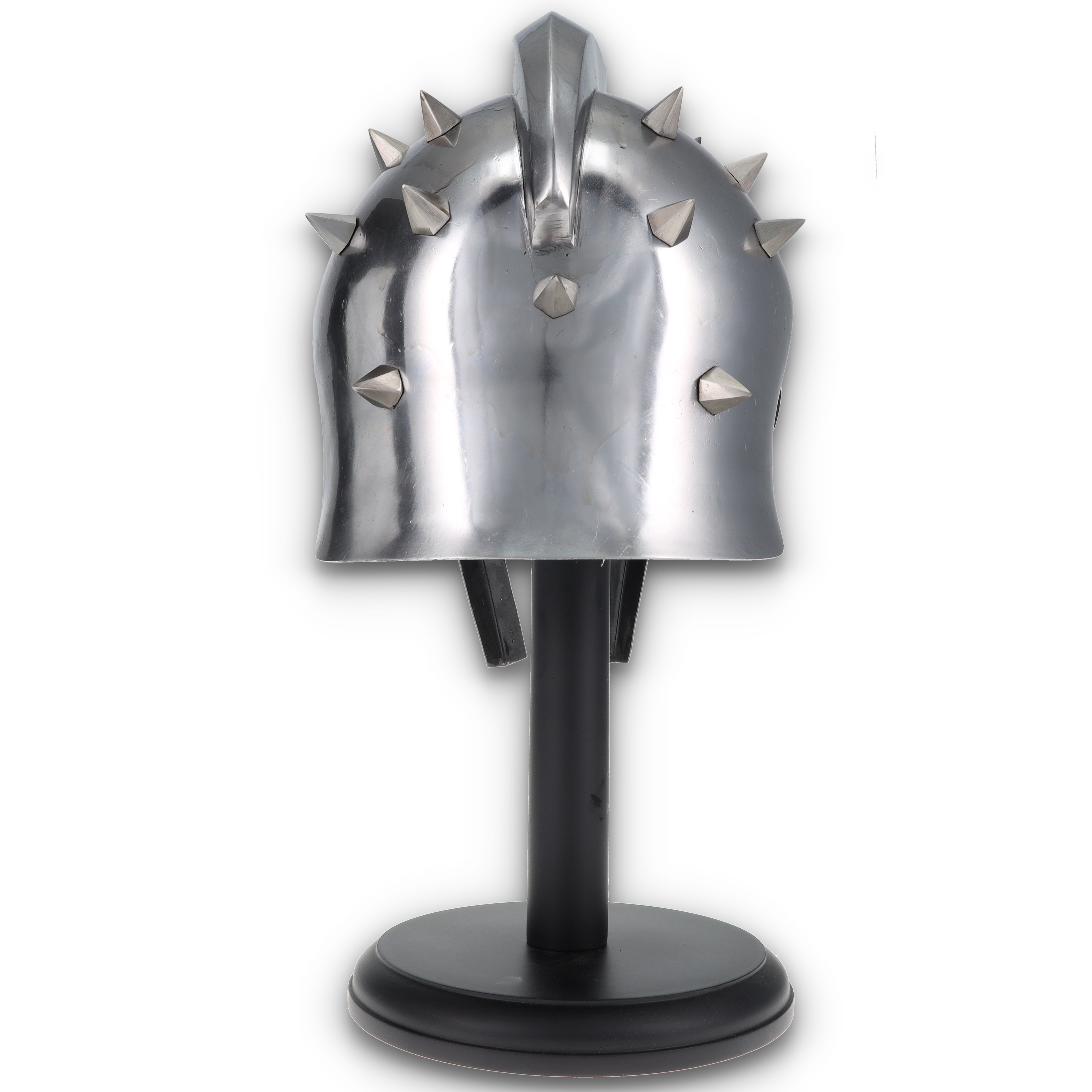 Spiked Silver Gladiator Helmet with Stand 910925WS View 15