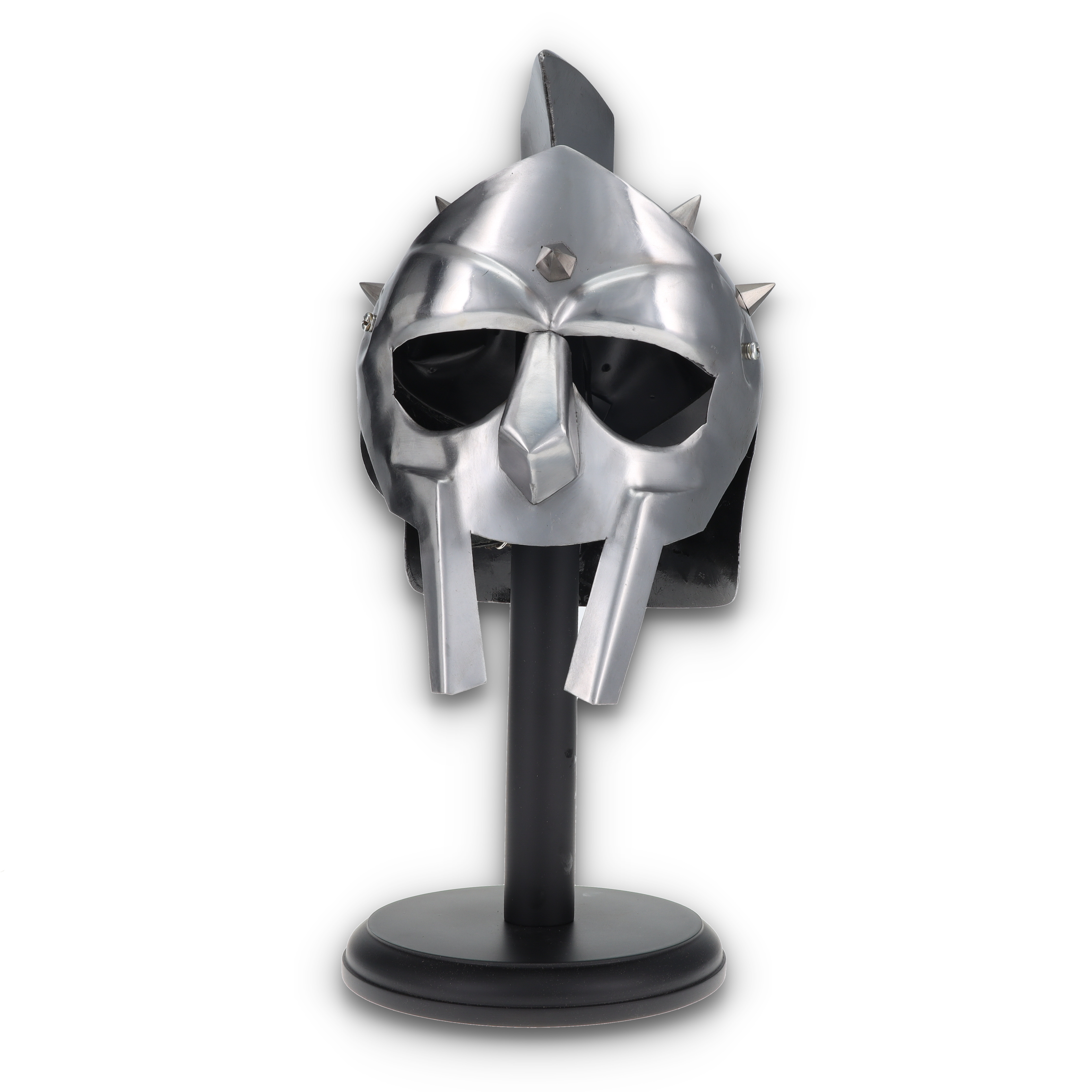 Spiked Silver Gladiator Helmet with Stand 910925WS View 13