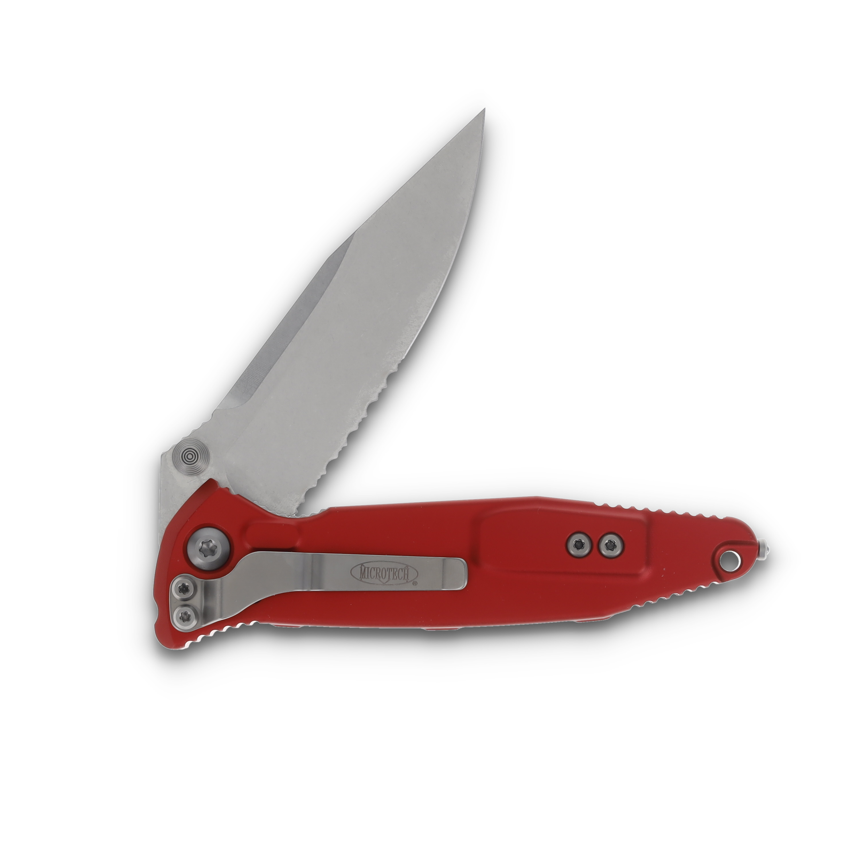 Microtech Socom EL S/E Apocalyptic Partial Serrated Red MT16011RD View 4