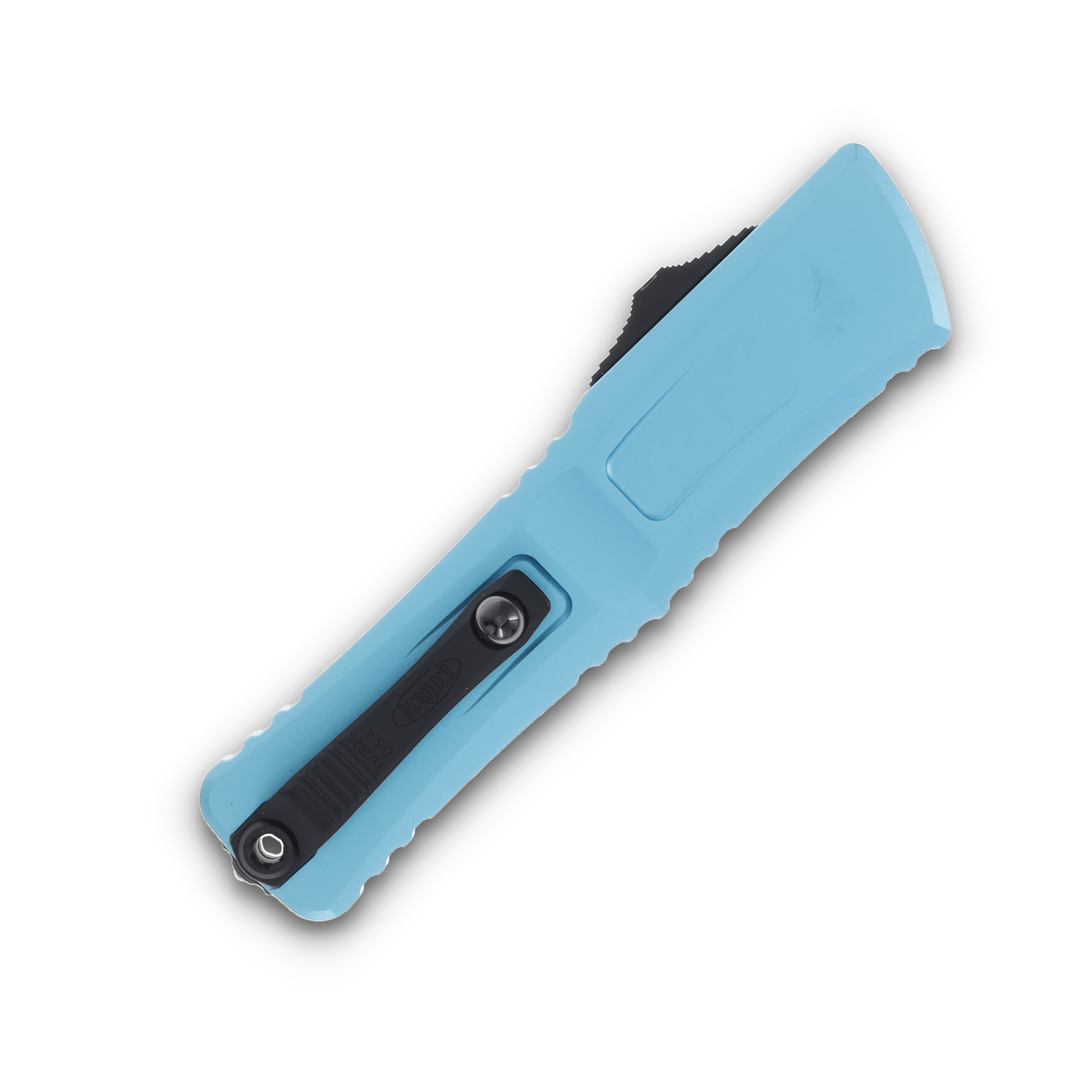 Microtech Combat Troodon Gen III D/E Black Full Serrated Turquoise AUMT11423TQ View 4