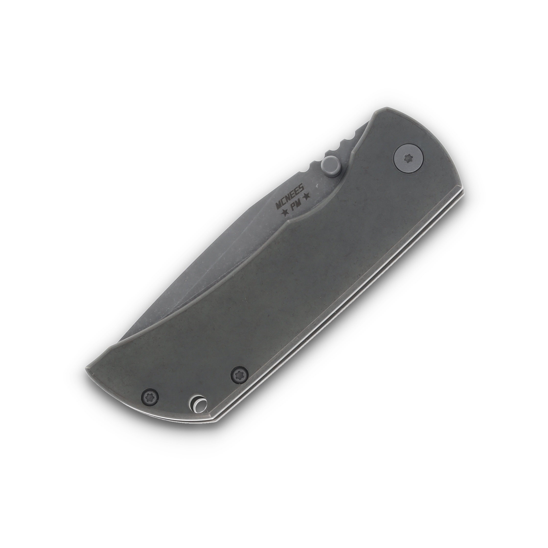 McNee's MAC2 3.5 Folding Knife Green/Bronze Smooth Titanium MAC235SMAGNBZ View 5