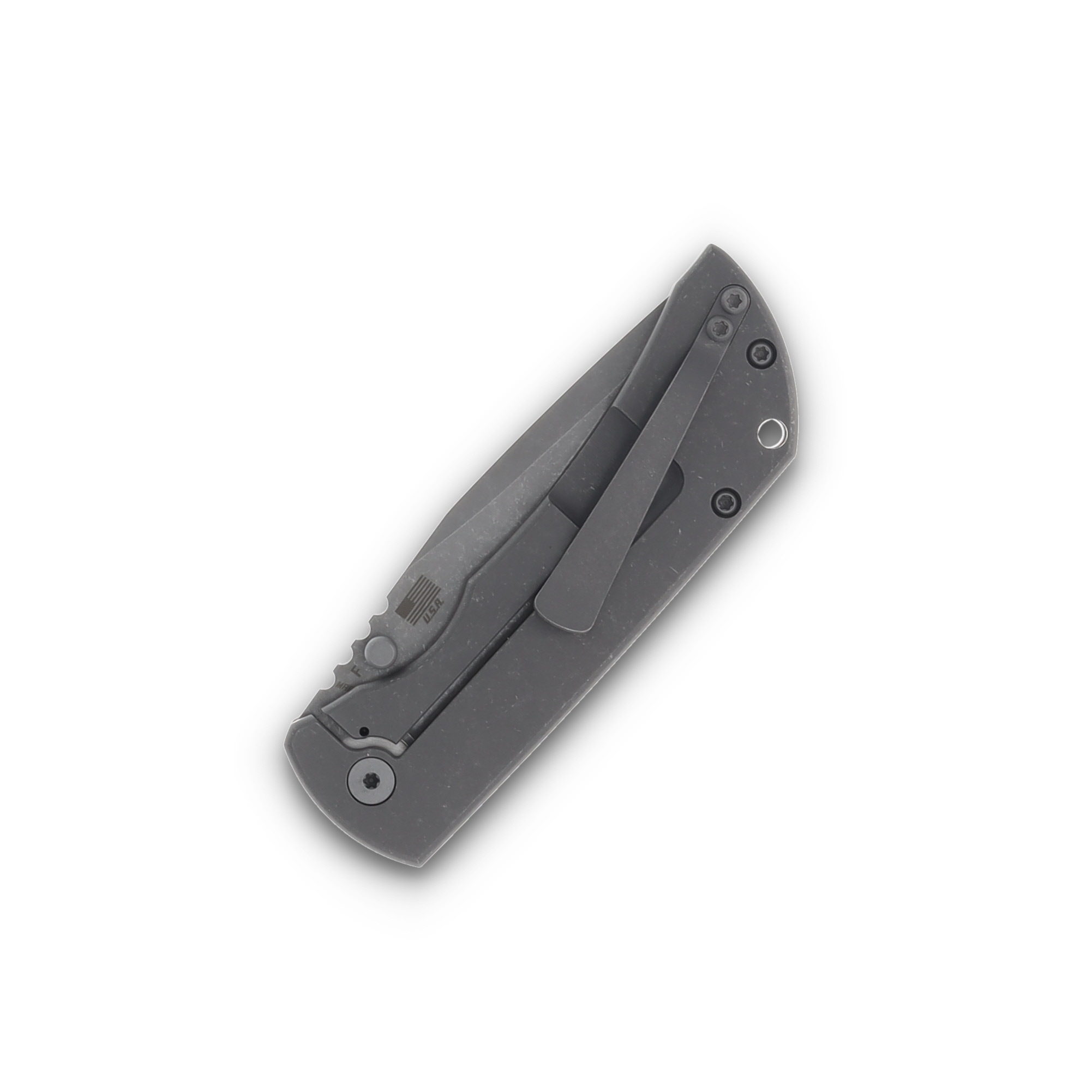 McNee's MAC2 3.5 Framelock Smooth Atomic Titanium 3.5" Stonewash Drop Pt MAC235SMASW View 6