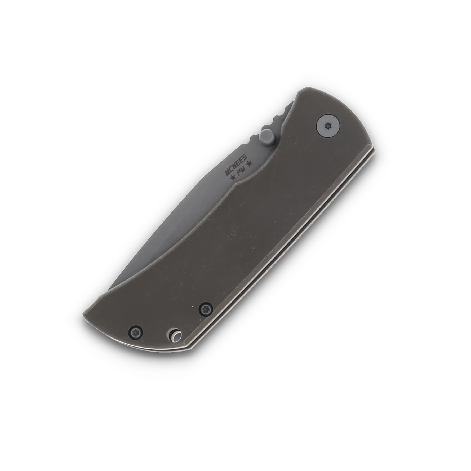 McNee's MAC2 3.5  Folding Knife Atomic Bronze Smooth Titanium MAC235SMABZ View 5