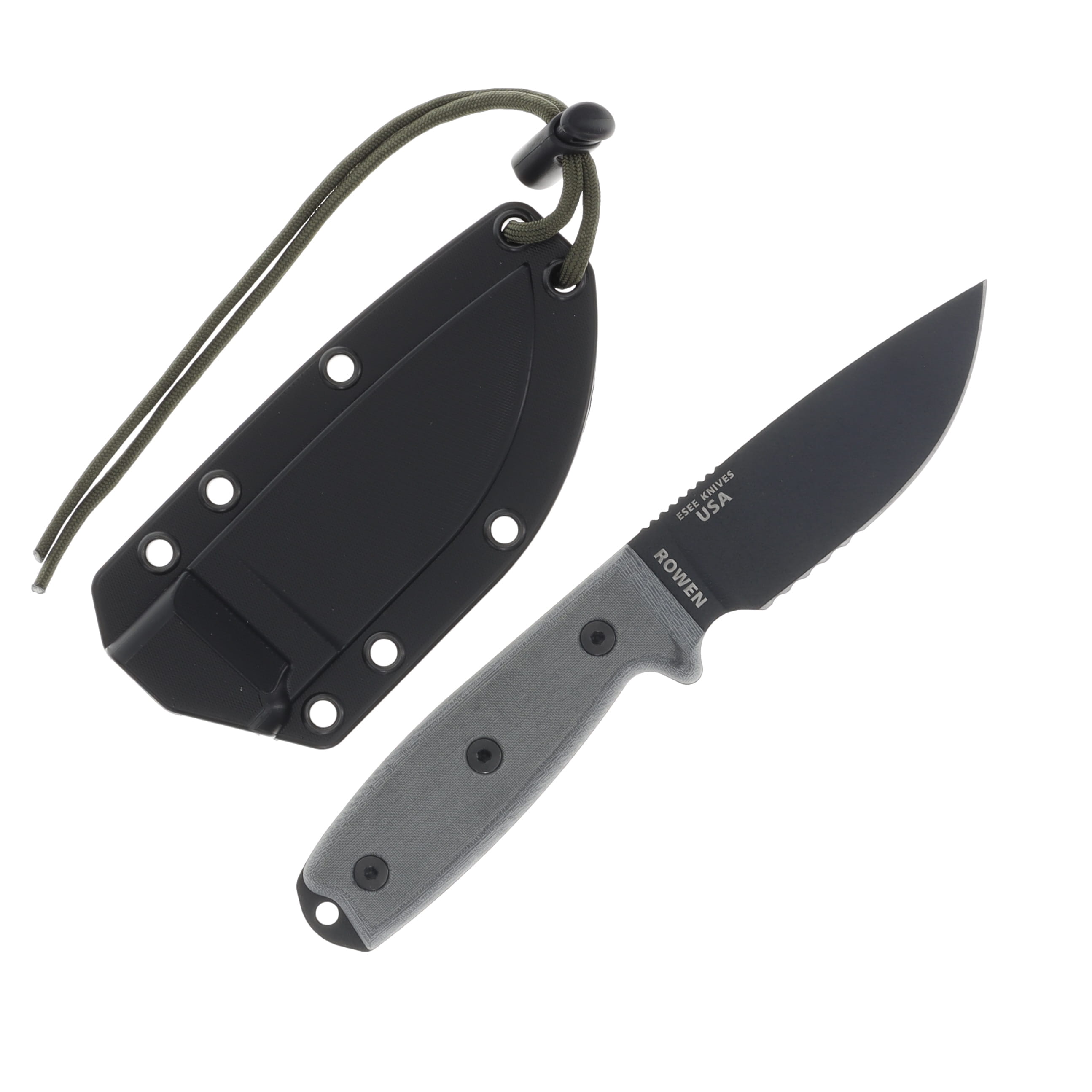 ESEE 3S 3.88Inch Black Blade MOLLE Back Black Sheath ESEE3SMMBB View 2