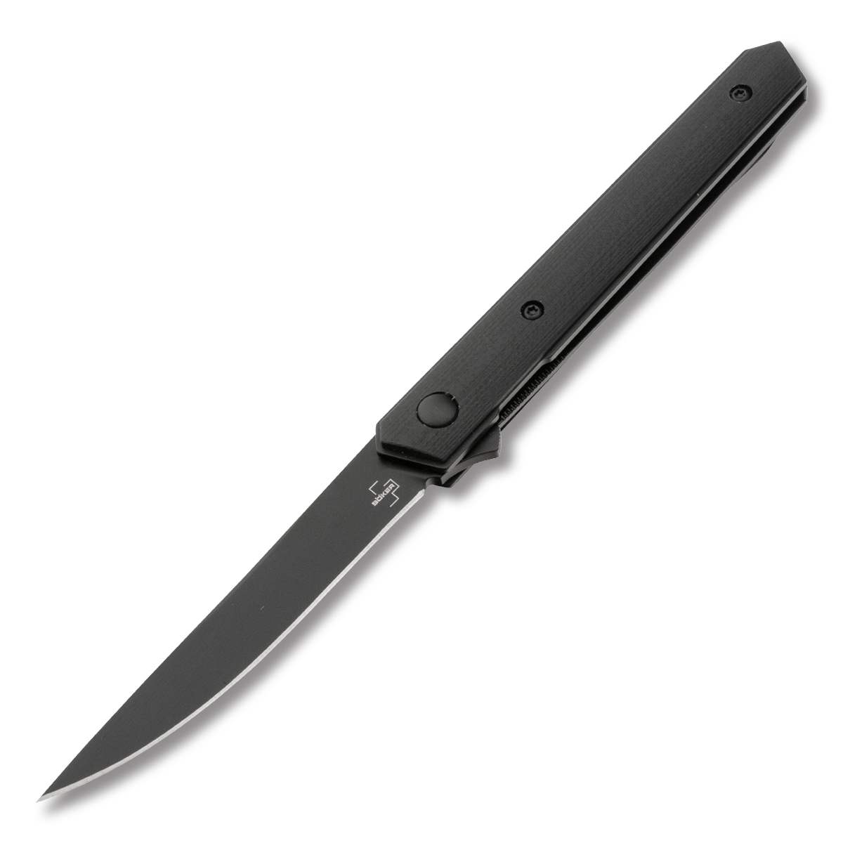 Boker Plus Kwaiken Air Mini L/L Folding Knife Black G-10 3.07” Black Sheepsfoot BK01BO329 View 1