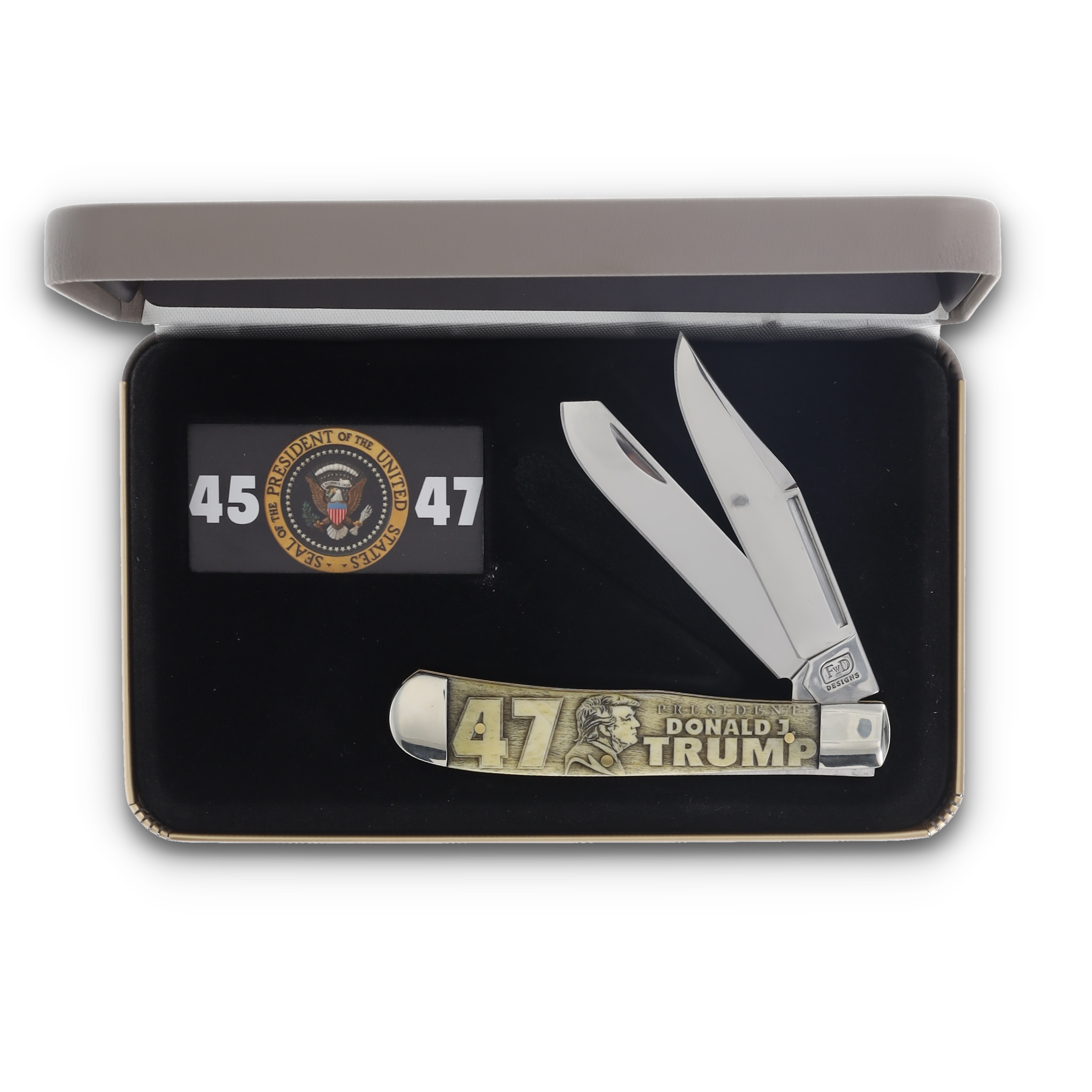 Frostwood Designs Trapper Laser Engraved Handle Donald Trump President 45/47 FRFWD002TP24 View 6