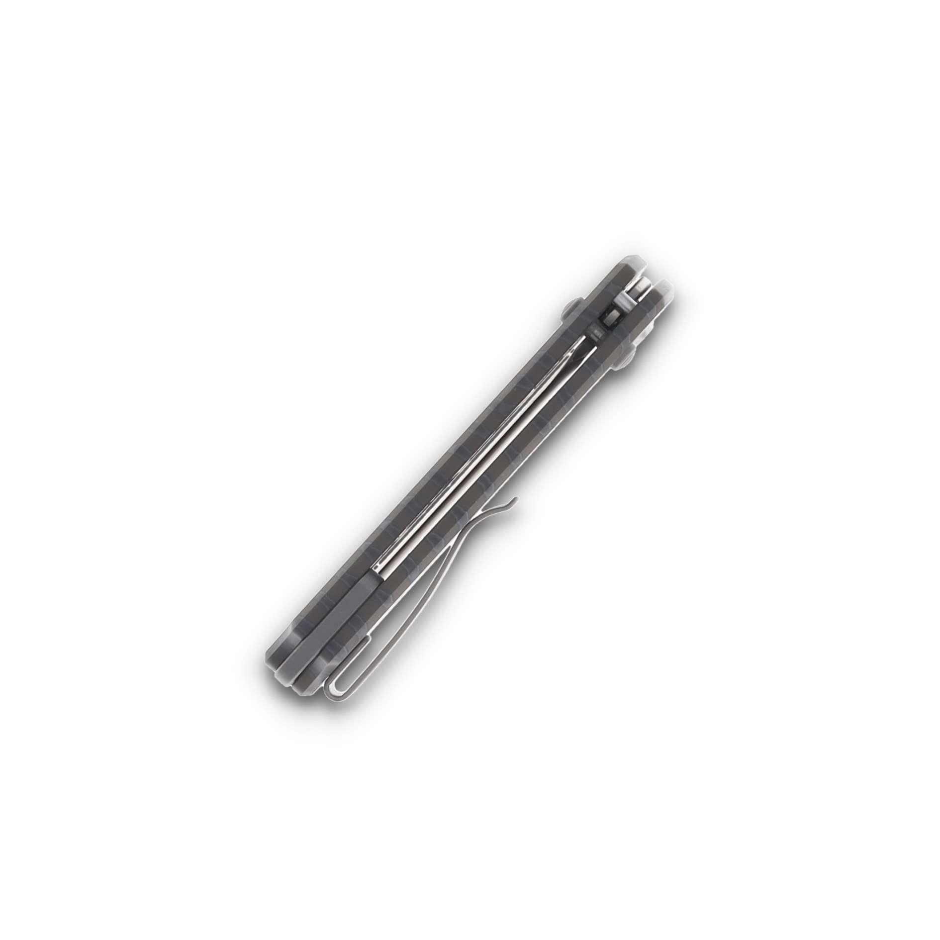 WE Knife Nightblade Gray Tiger Stripe Flamed 2.98in Plain Gray Drop Point WE22046-3 View 7