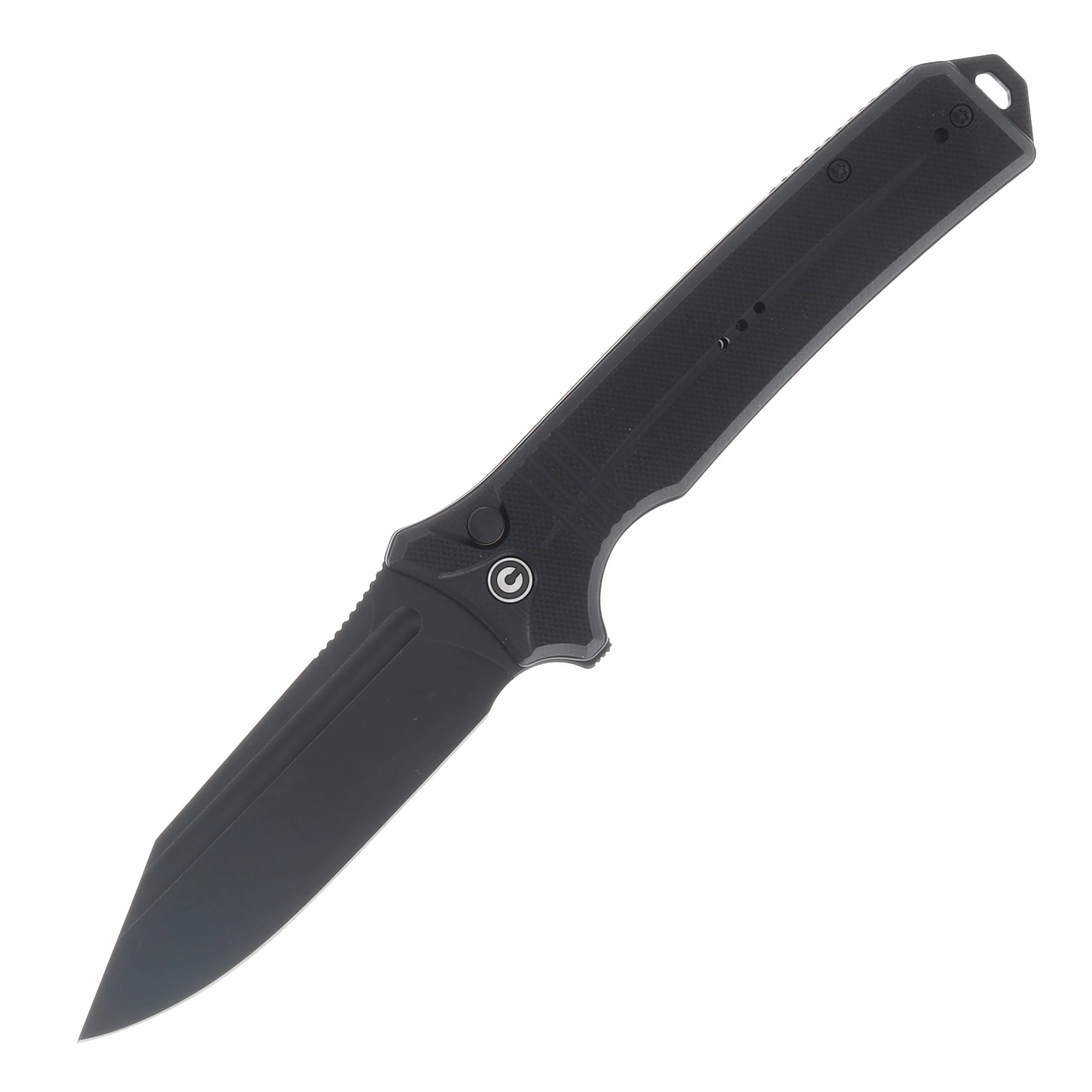 CIVIVI Neurohaptic 3.74 Inch Plain Black Stonewash Clip Point C23080-1 View 1