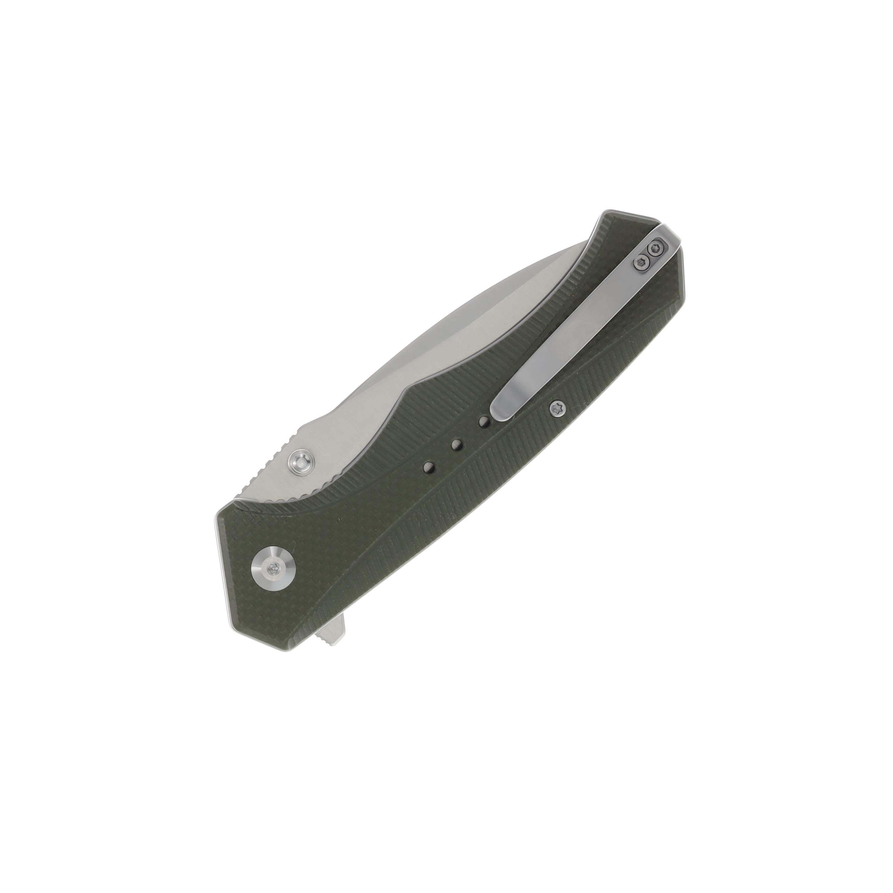 CIVIVI Photonix Folding Knife OD Green 3.7 Inch Plain Satin Drop Point C23081B-2 View 2