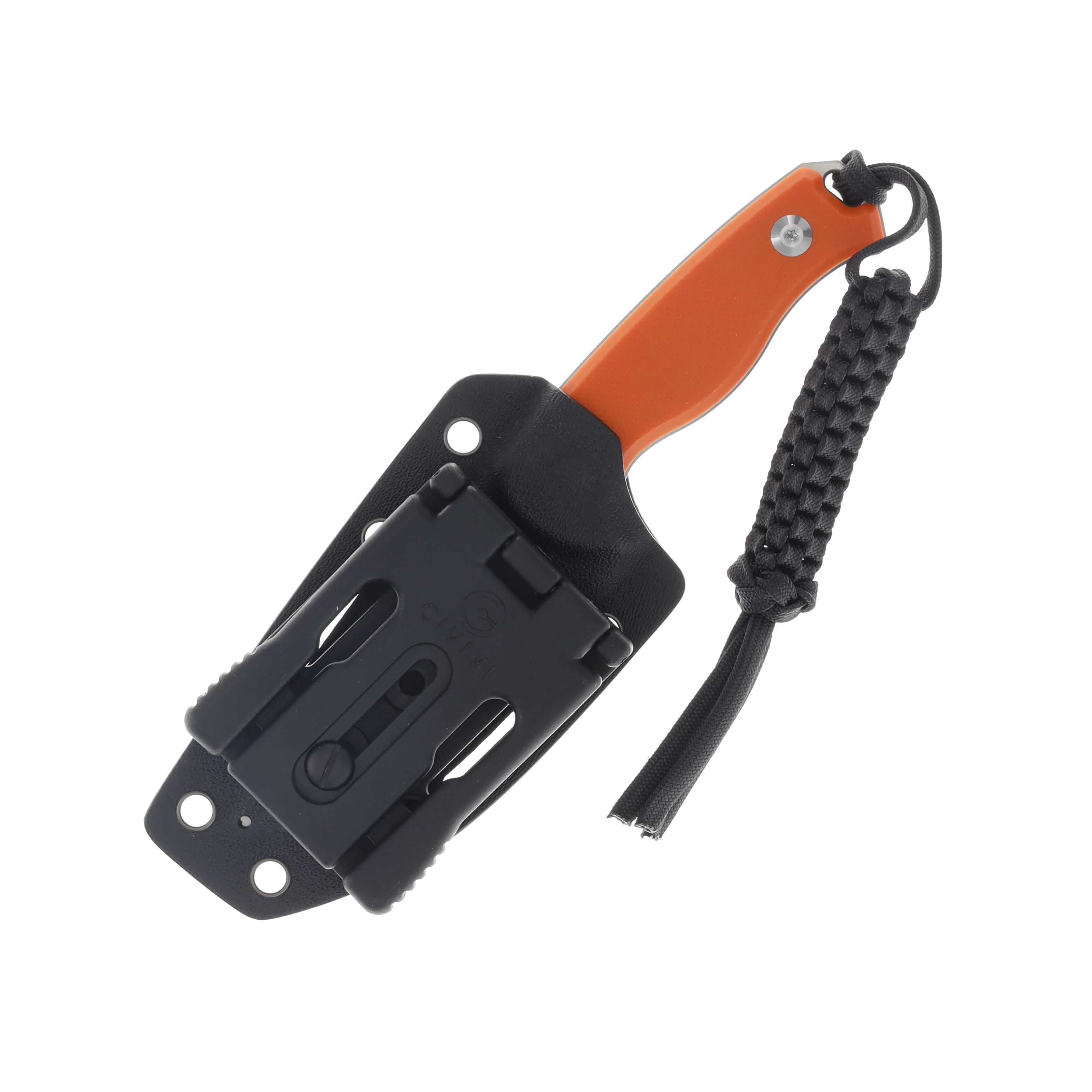 CIVIVI Timberbark Fixed Knife Orange 3.2 Inch Plain Satin Drop Point C23094-2 View 4