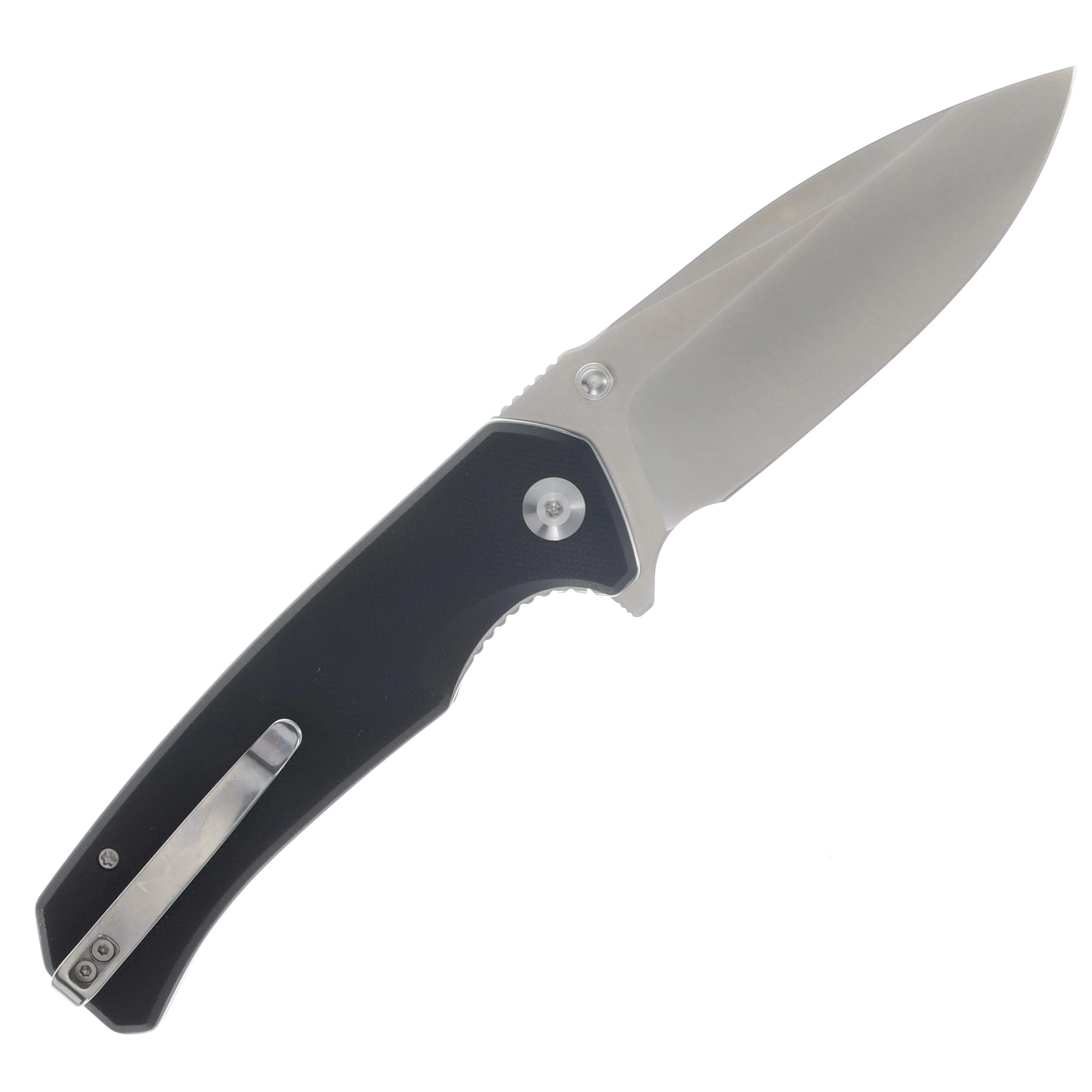 SENCUT Skarnax Folding Knife 3.79 Inch Plain Satin Drop Point S24025-1 View 2