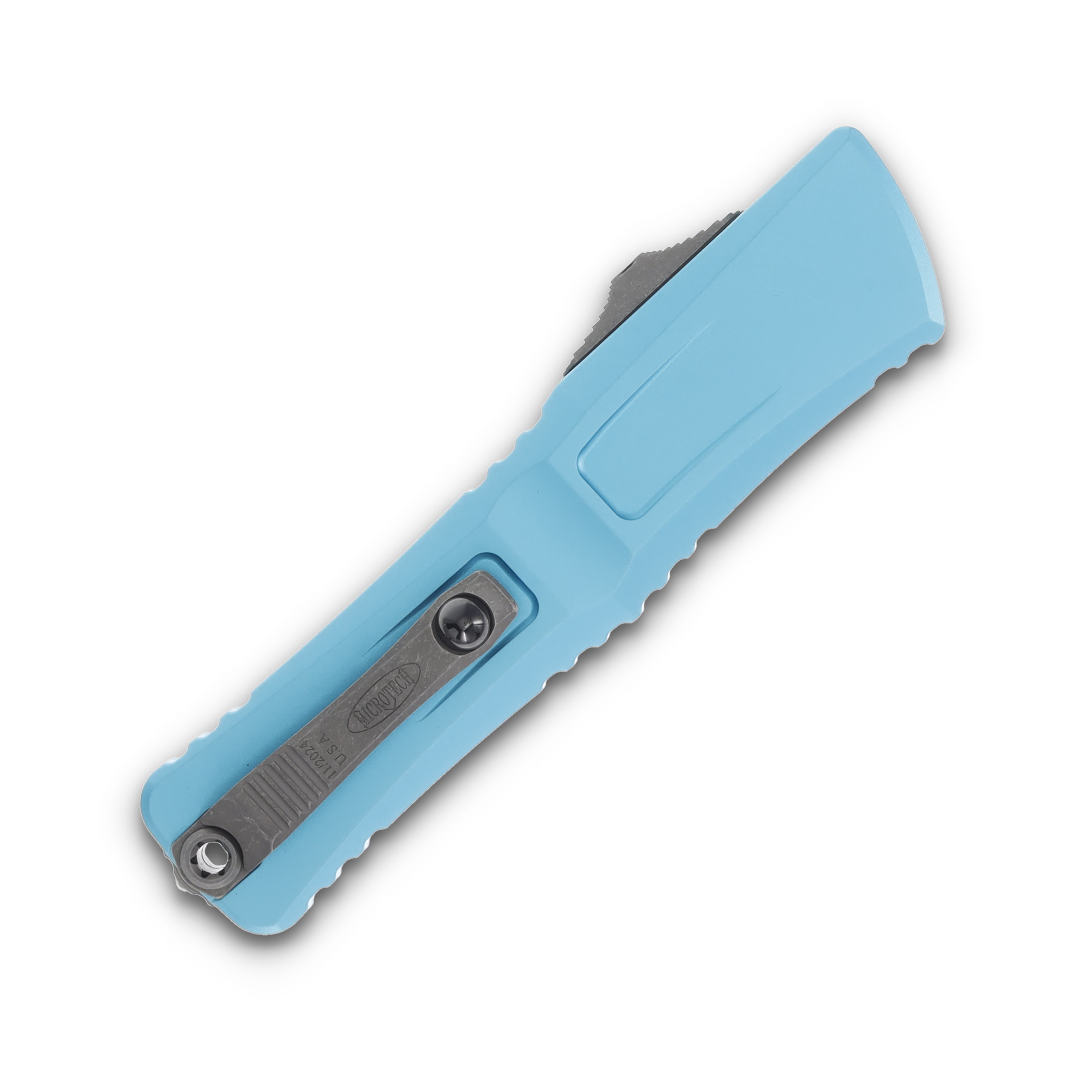 Microtech Combat Troodon OTF Gen III Apocalyptic Serrated D/E Turquoise AUMT114212APTQ View 4