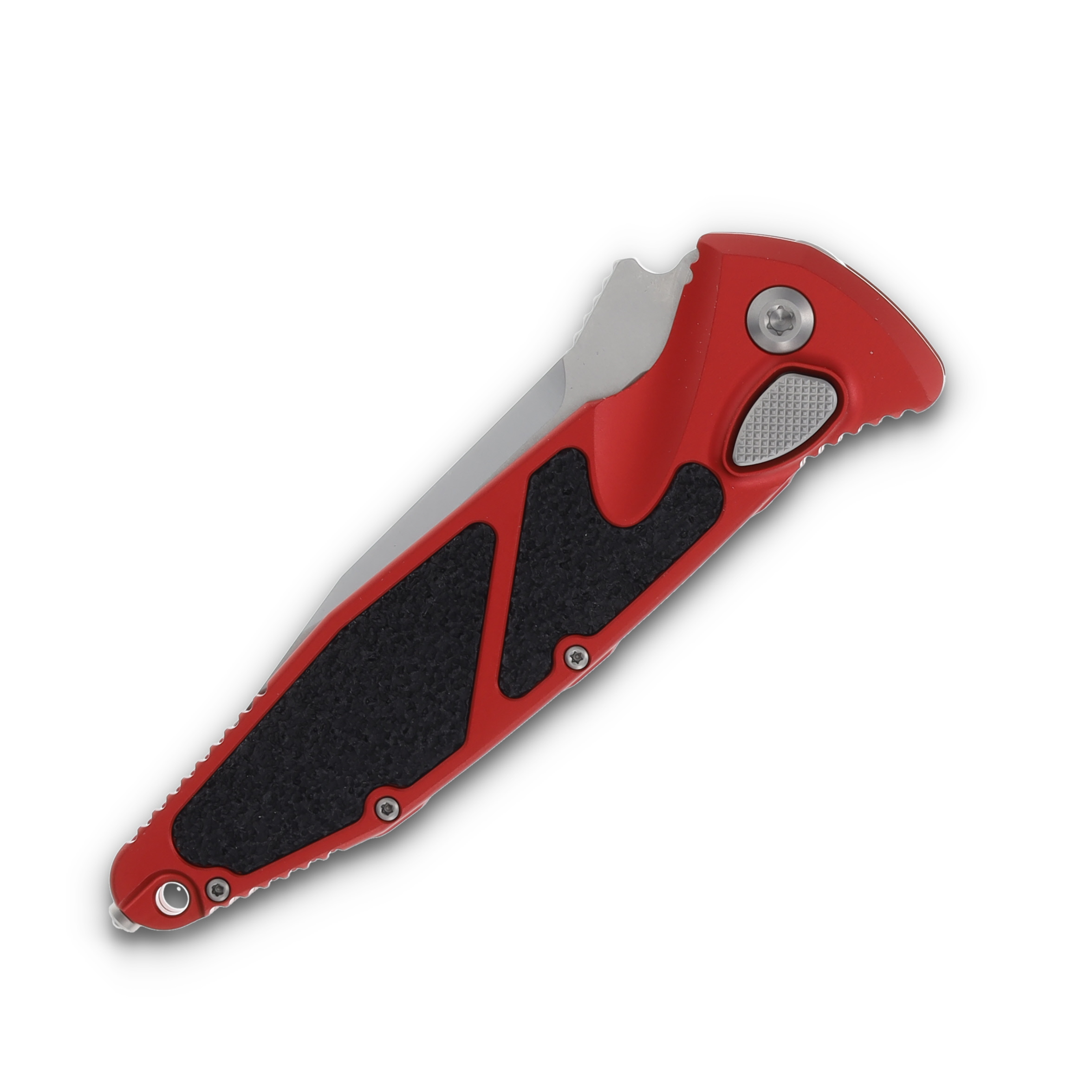 Microtech SOCOM Elite Linerlock Folding Knife Stonewash Standard/Red AUMT160A10RD View 3