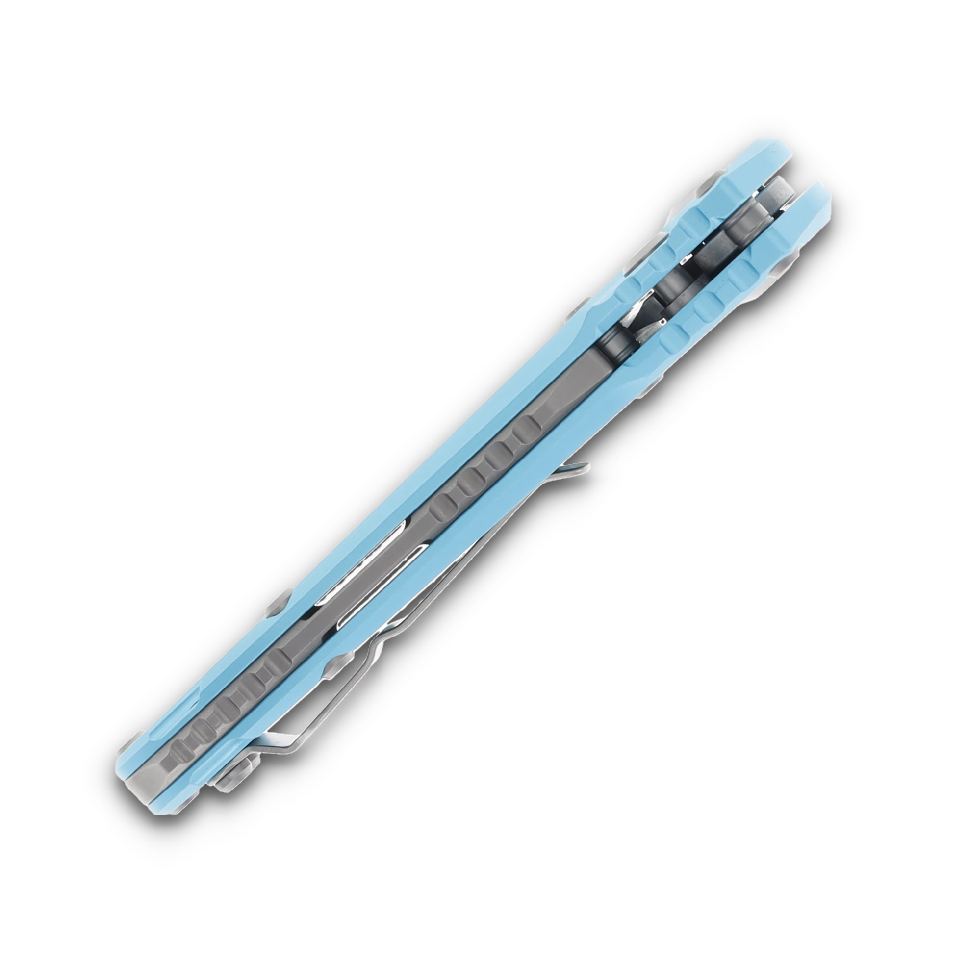 Microtech LUDT Automatic Knife Gen III Full Serrated Stonewash Tanto/Turquoise AUMT113612TQ View 5