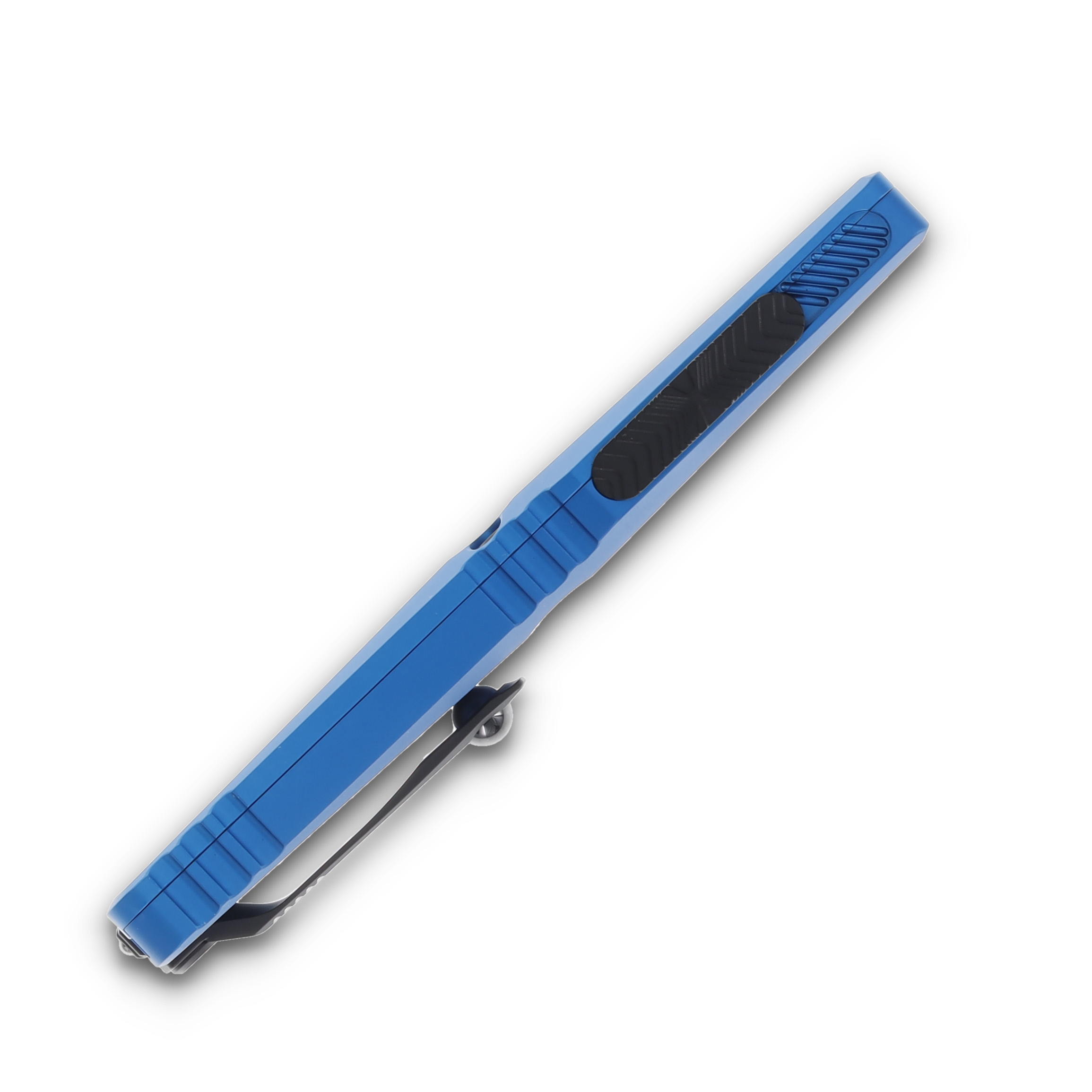 Microtech Combat Troodon OTF Gen III Half Serrated Satin D/E Blue AUMT11432BL View 5