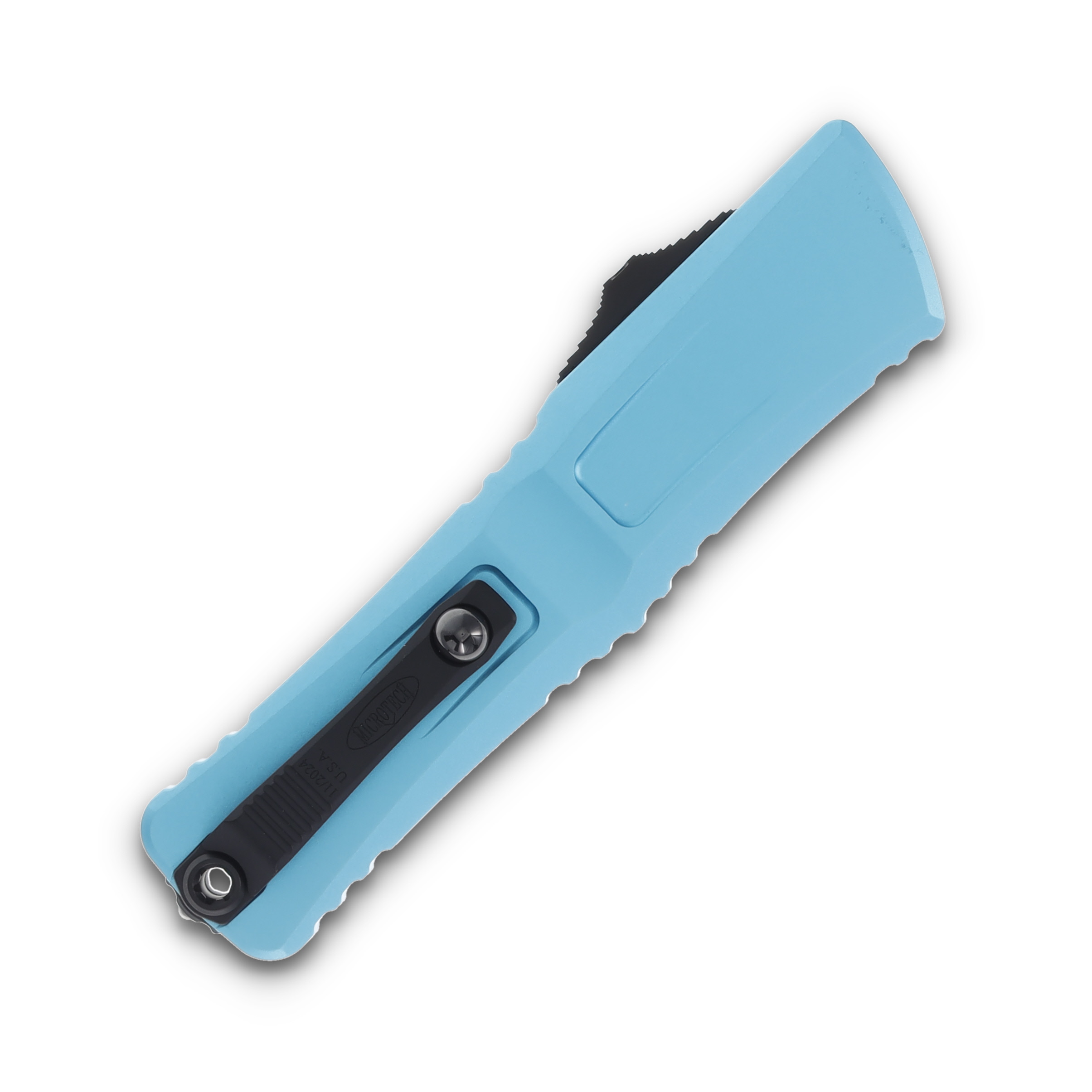 Microtech Combat Troodon OTF Gen III Black D/E Turquoise AUMT11421TQ View 4