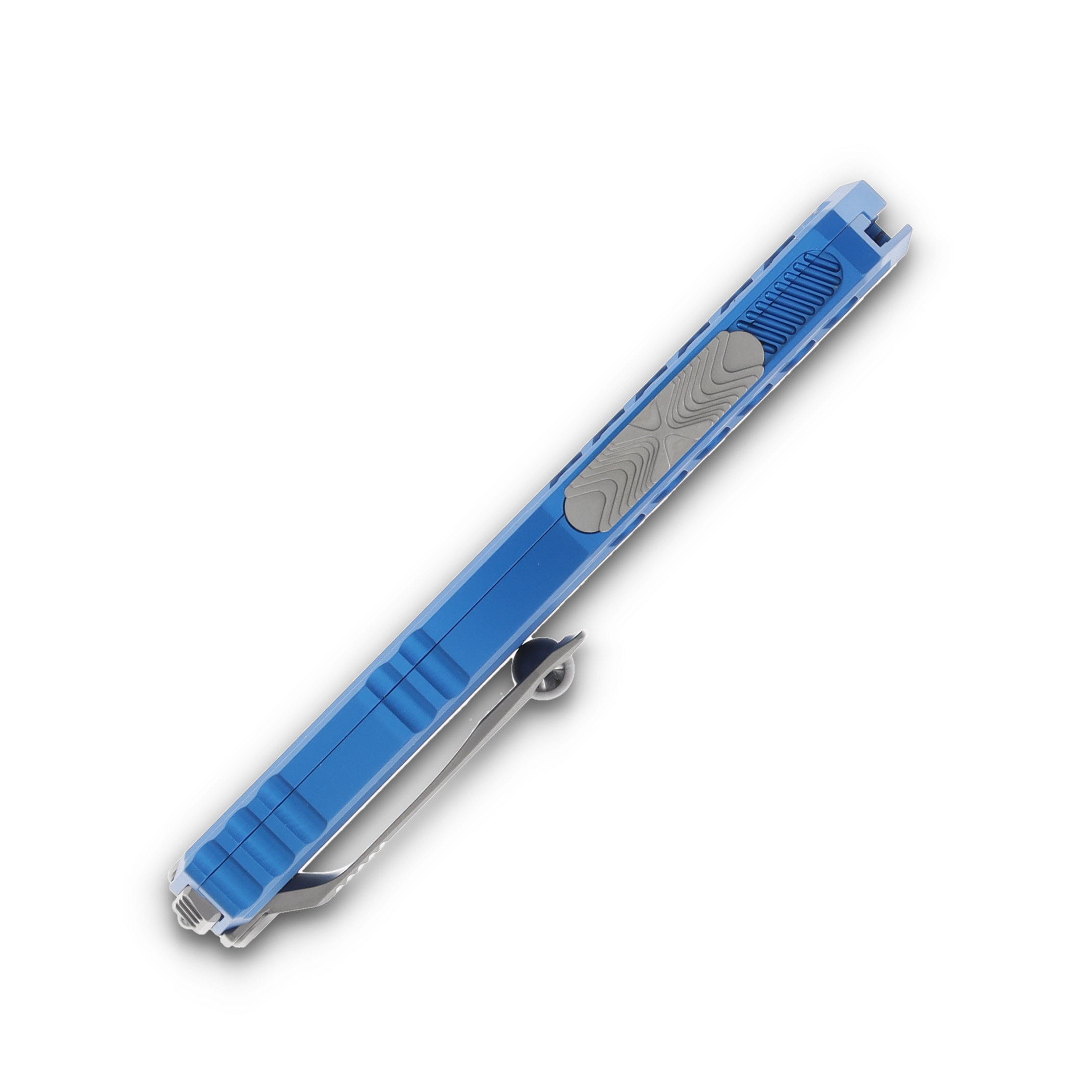 Microtech Cypher® II D/E Blue Stonewash Standard AUMT124210BL View 6