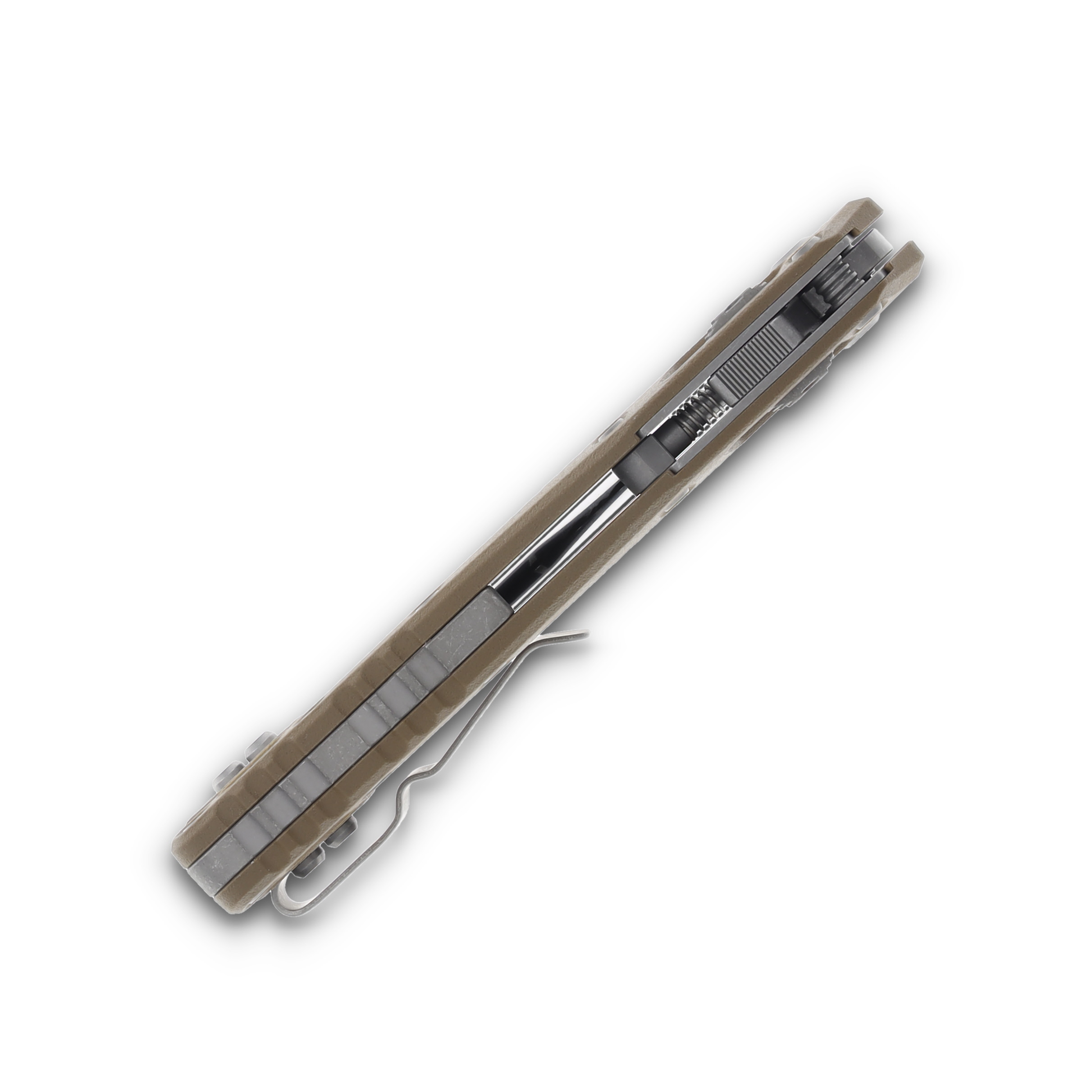 Microtech MSI S/E Tri-Grip Polymer Dark Earth Apocalyptic Full Serrated MT210T12APPMDE View 8