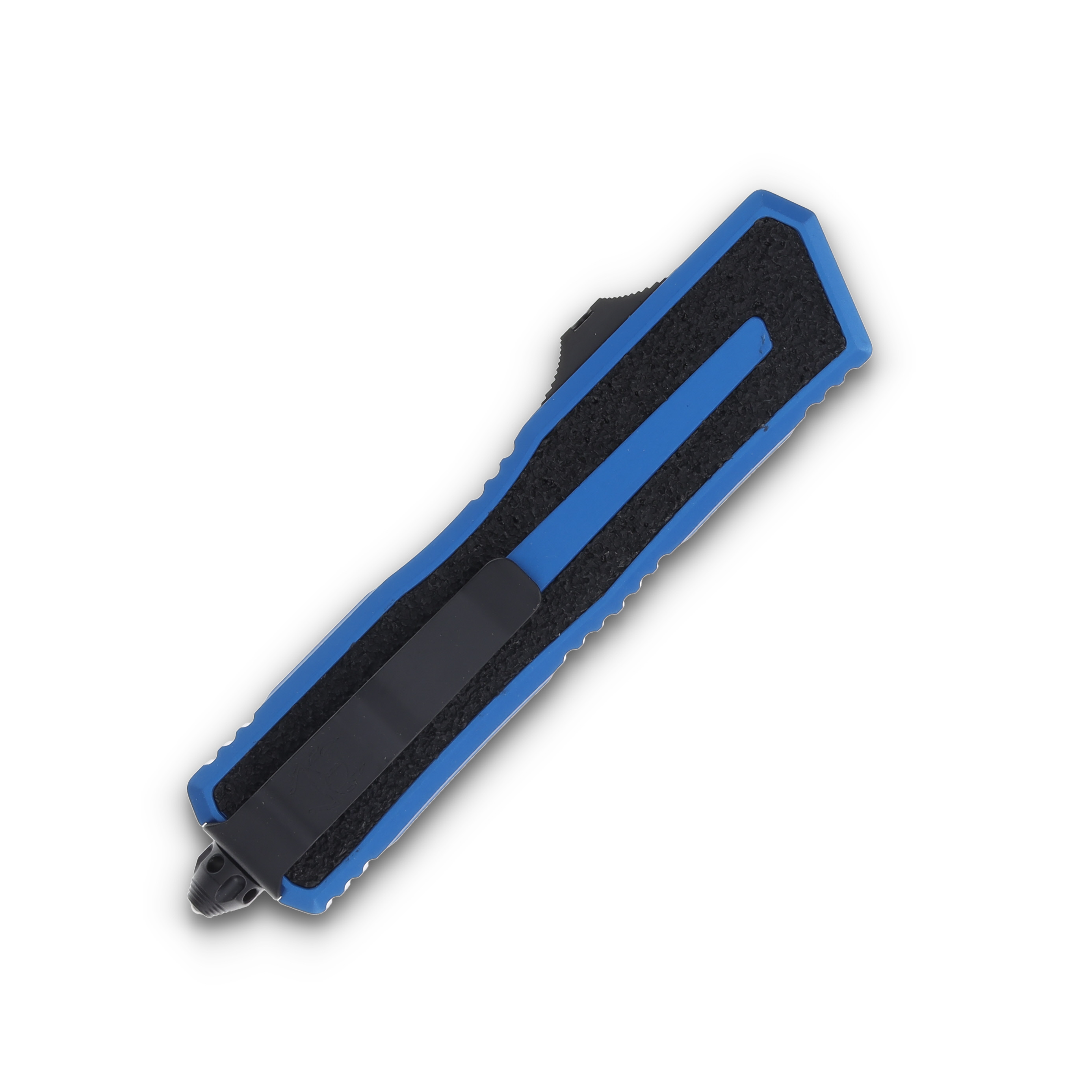 Microtech Scarab II Gen III OTF Automatic Black Standard Blade/Blue AUMT12781BL View 3