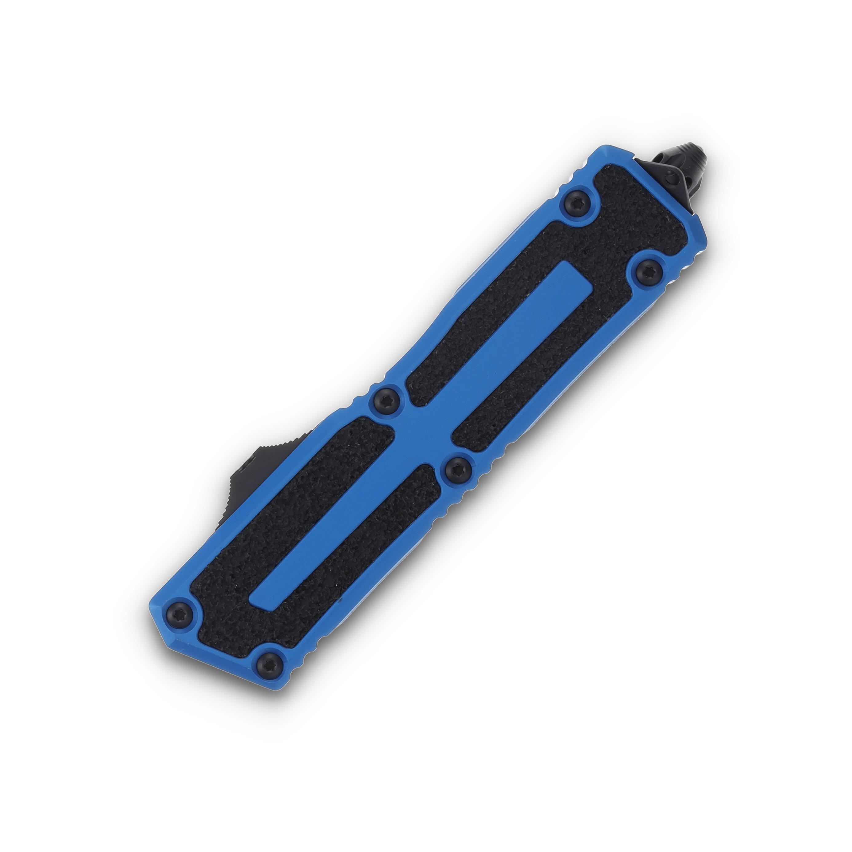 Microtech Scarab II Gen III OTF Automatic Black Standard Blade/Blue AUMT12781BL View 4