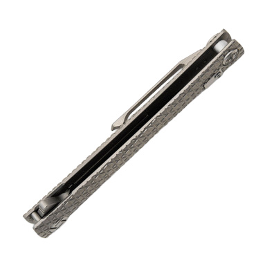 Artisan Cutlery Waistline Folding Knife Titanium Gray View 9
