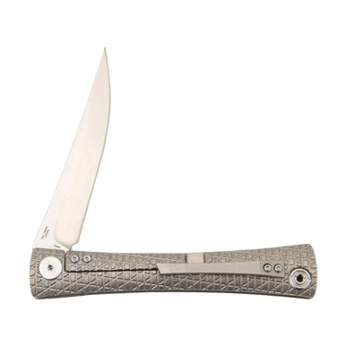 Artisan Cutlery Waistline Folding Knife Titanium Gray View 5