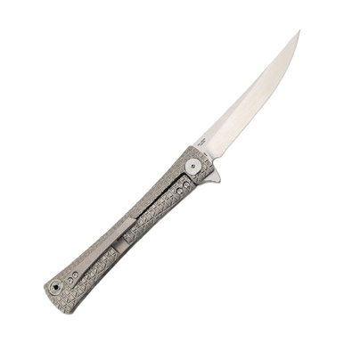 Artisan Cutlery Waistline Folding Knife Titanium Gray View 3