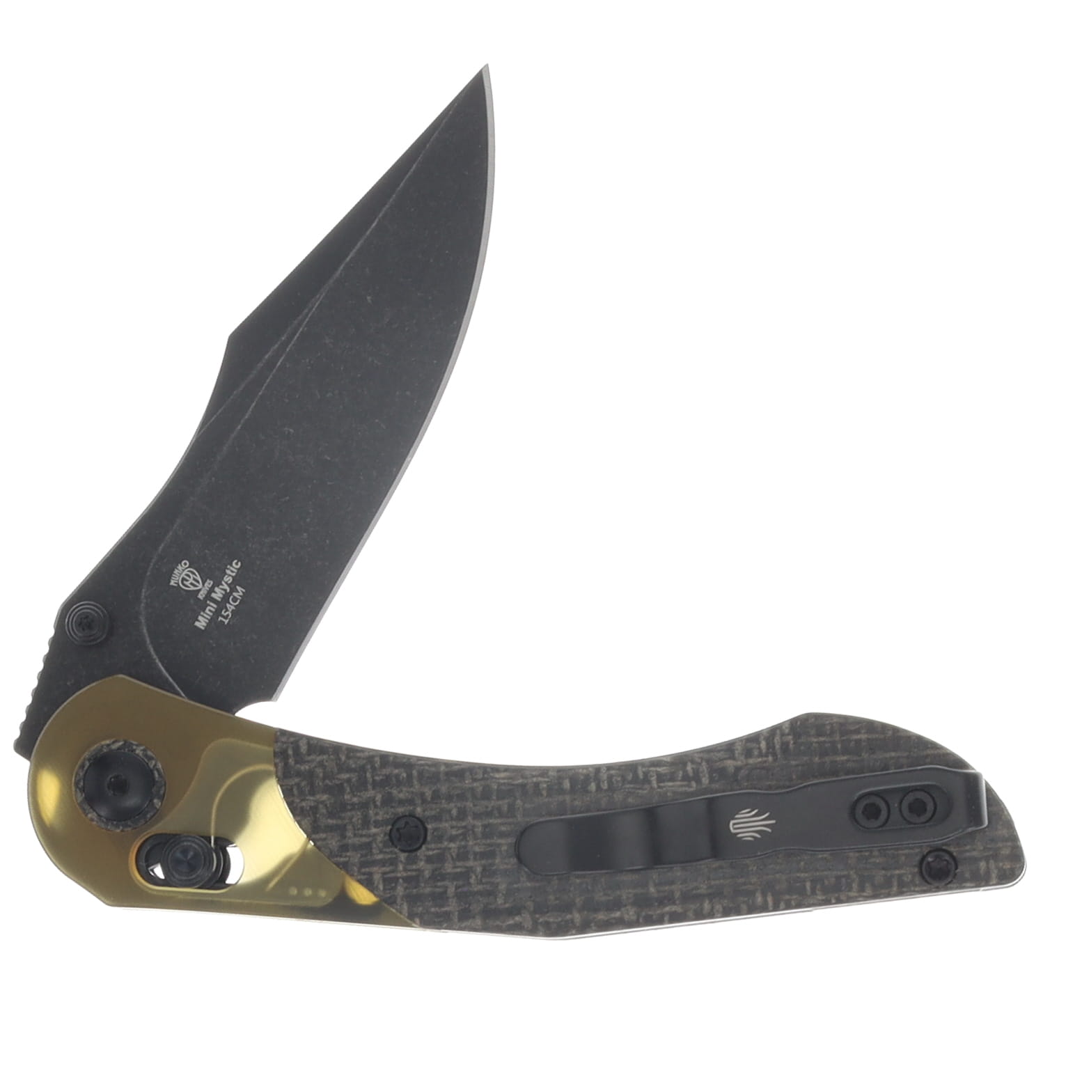 Kizer Mini Mystic Burlap Micarta & PEI Handle 154CM Blade V3636C1 View 3