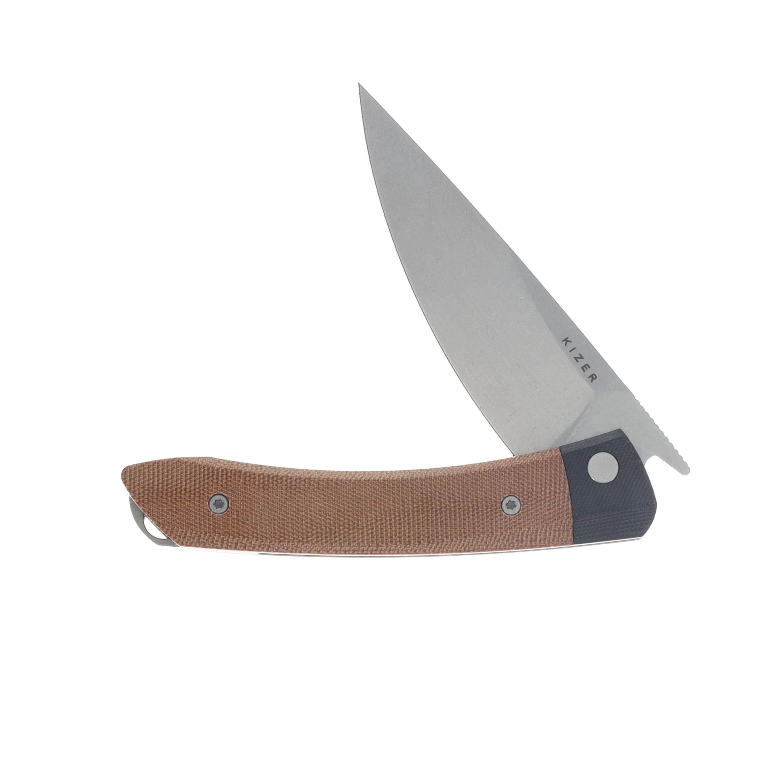 Kizer Momo Black G-10 & Micarta Handle Nitro V Blade V4663A2 View 3
