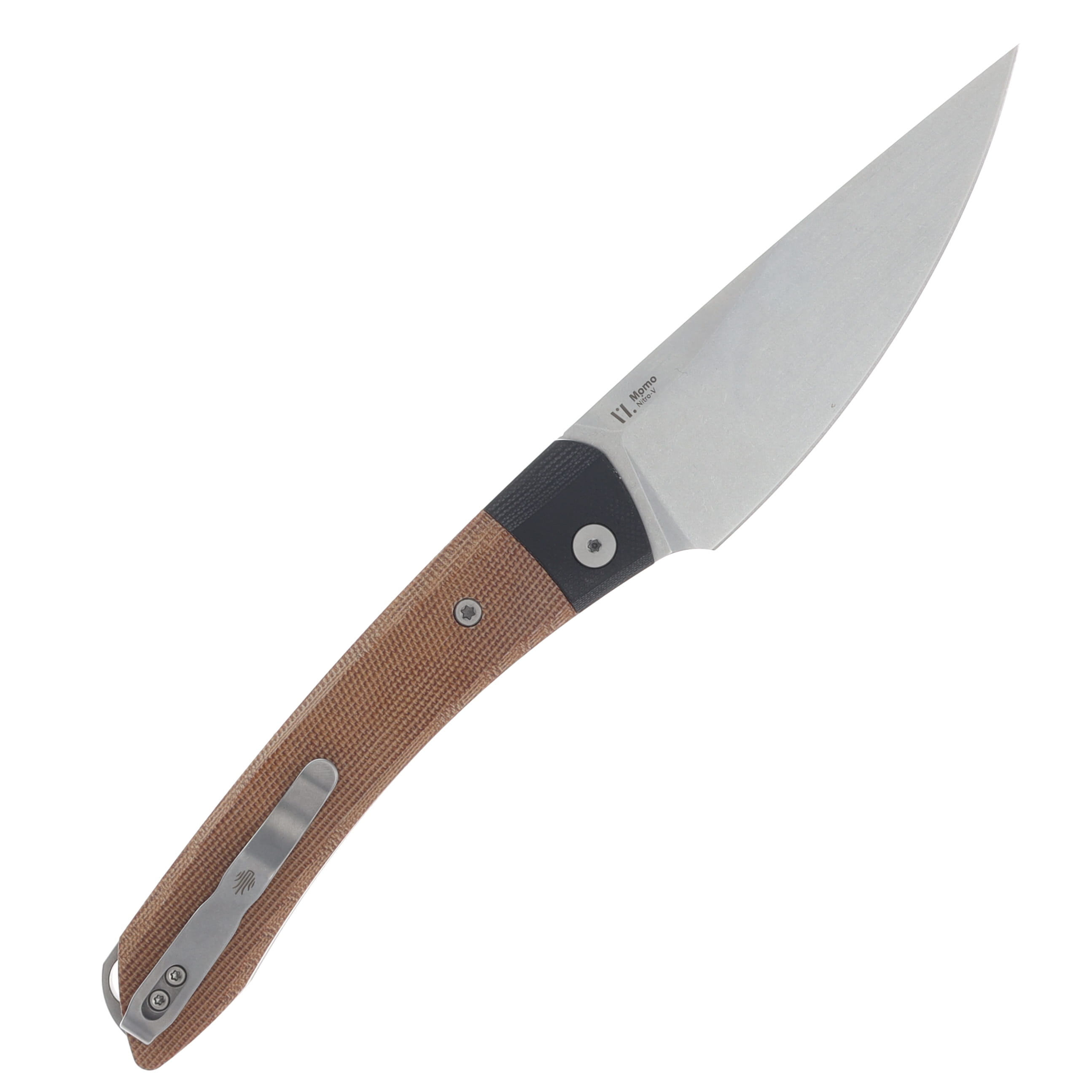 Kizer Momo Black G-10 & Micarta Handle Nitro V Blade V4663A2 View 2