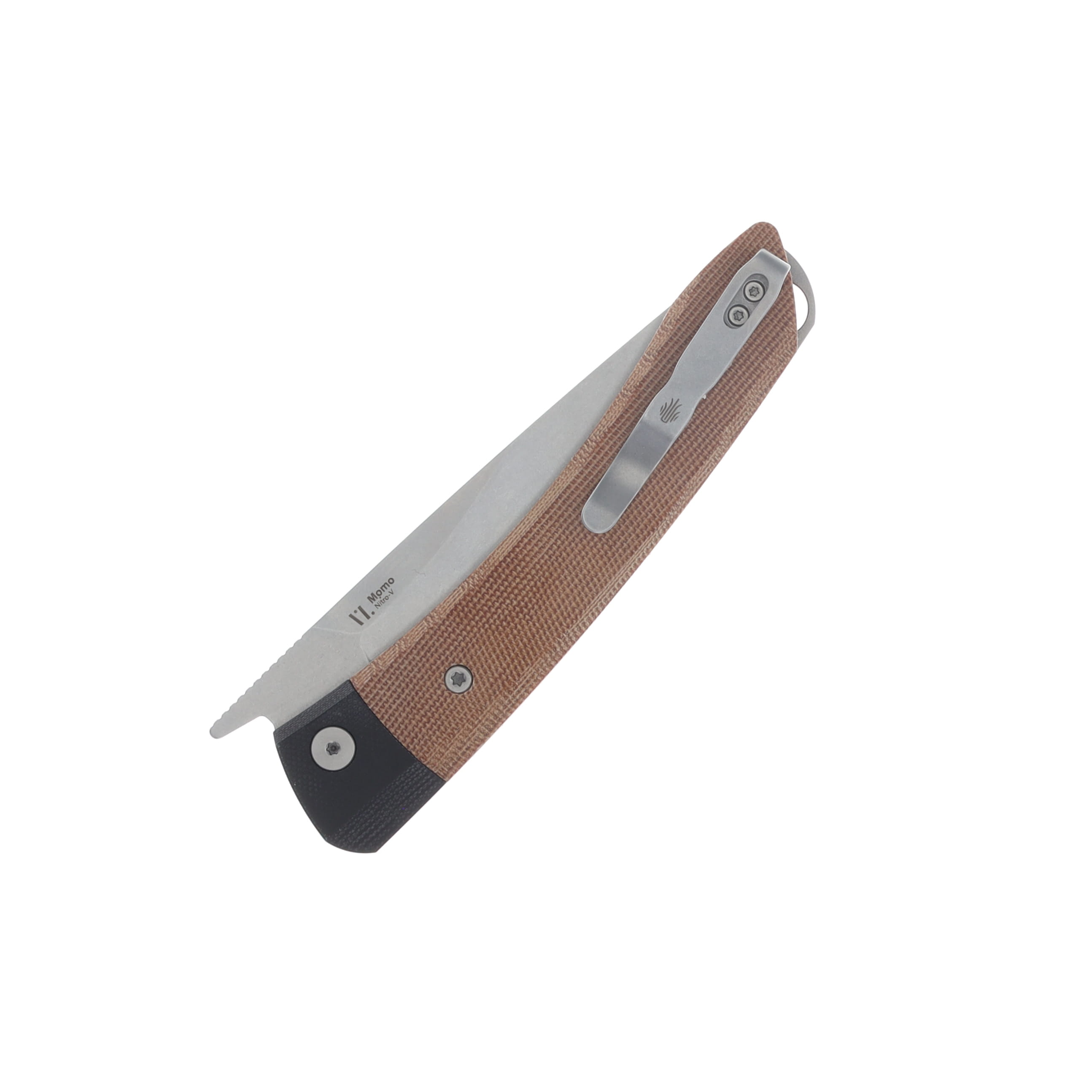 Kizer Momo Black G-10 & Micarta Handle Nitro V Blade V4663A2 View 4