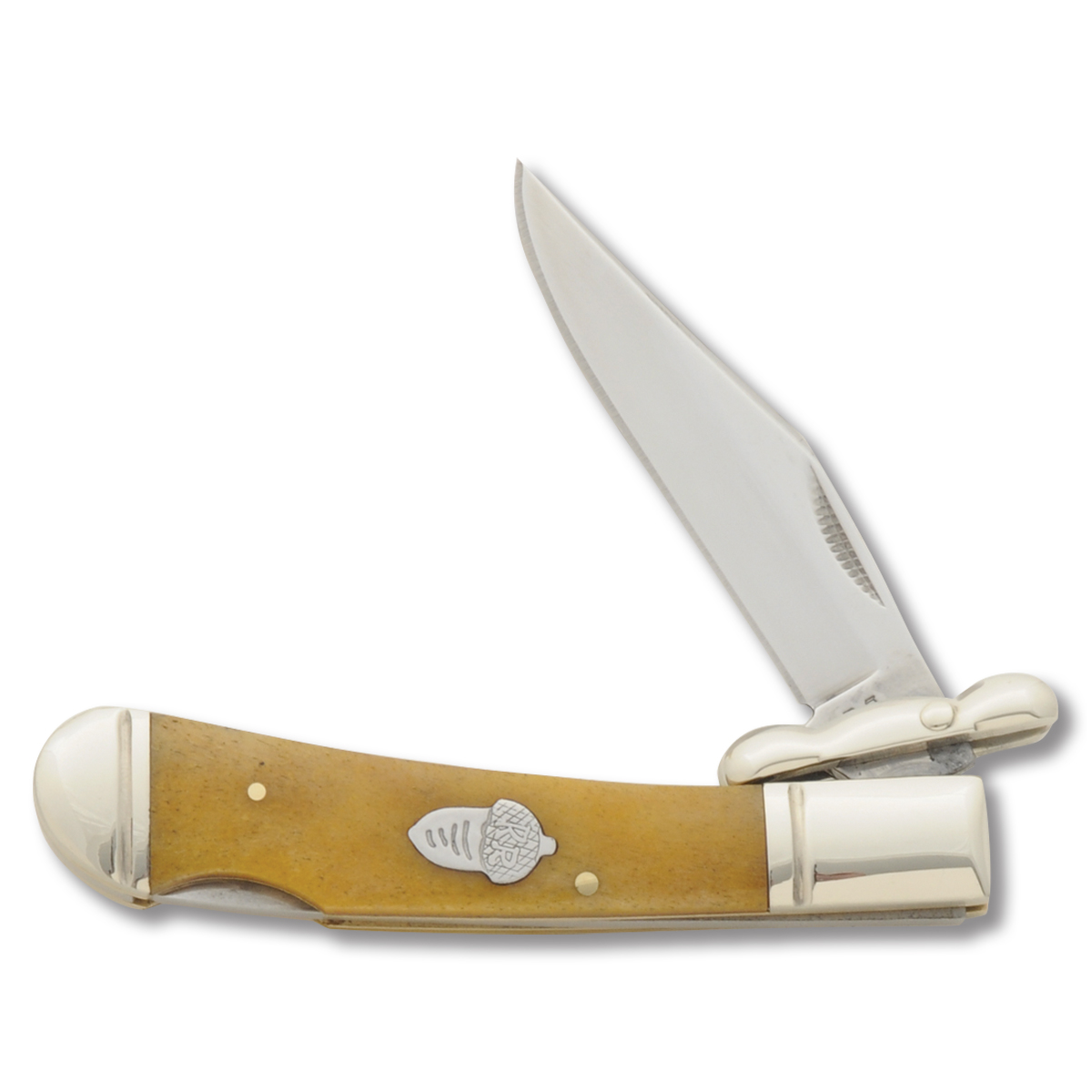 Rough Ryder Tobacco Bone Swing Guard Lockback Folding Knife RR1326 View 1