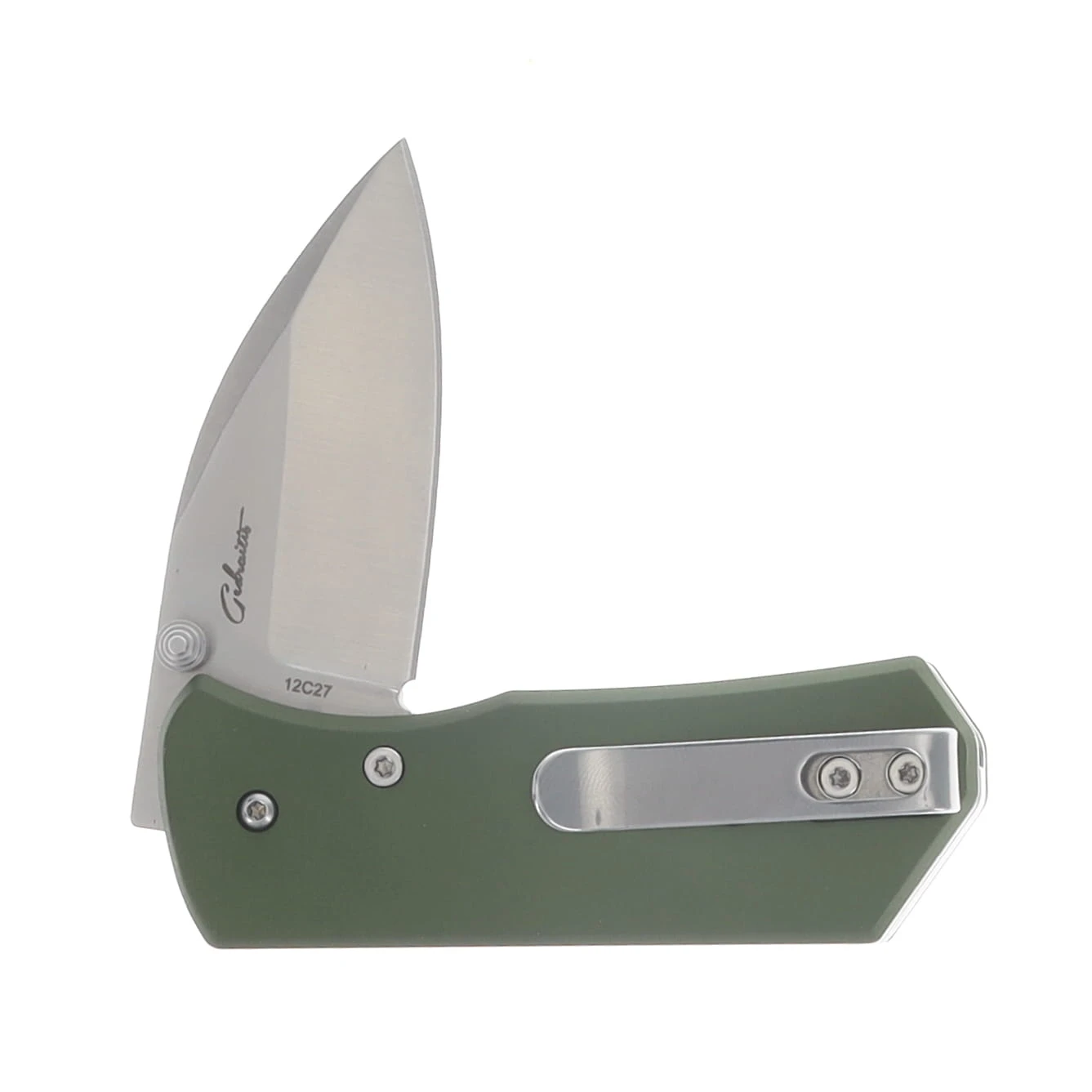 Boker Plus LeftI Linerlock Folding Knife Satin Sheepsfoot/OD Green BK01BP0006 View 4