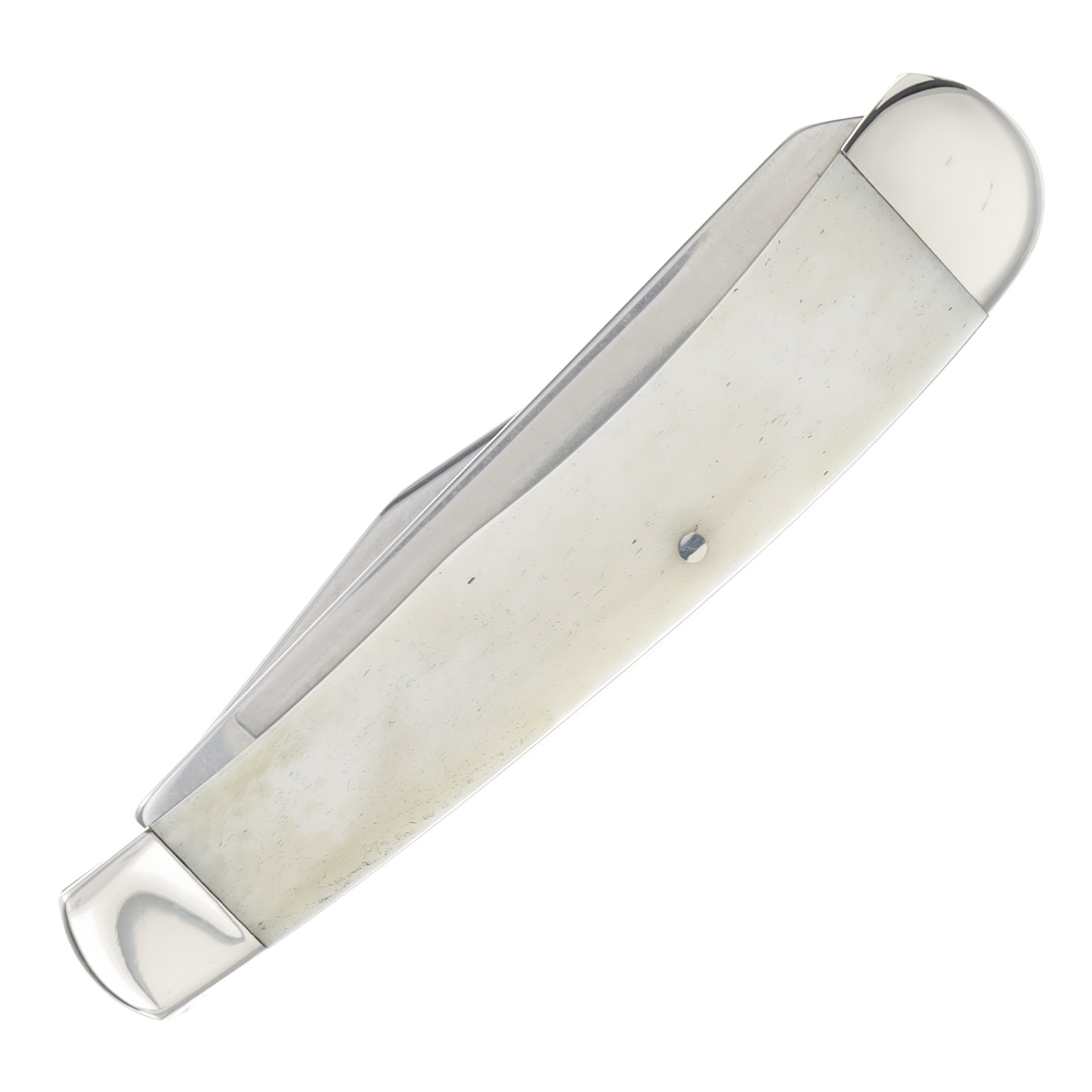 Bear & Son Trapper Folding Knife White Smooth Bone BRWSB54 View 4
