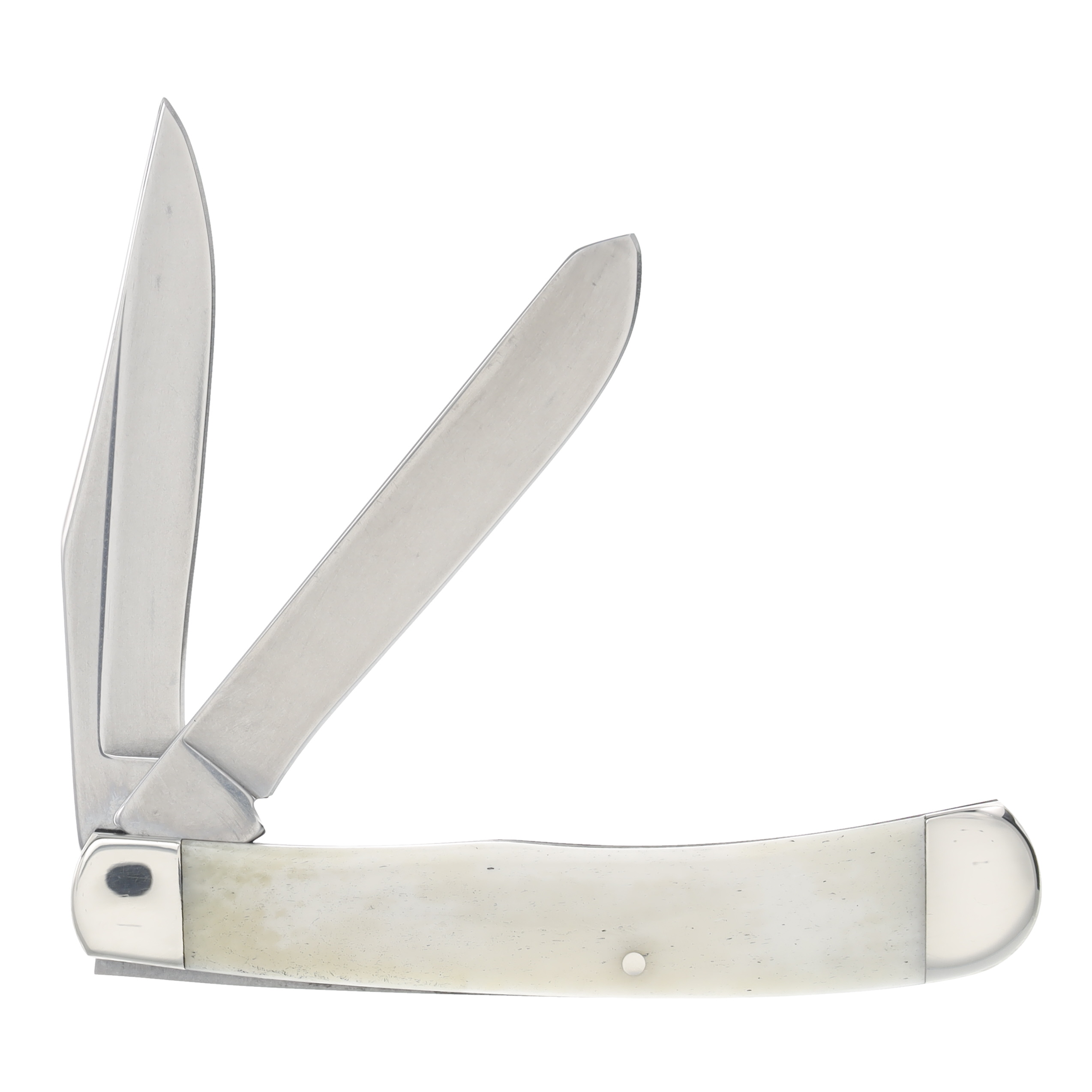 Bear & Son Trapper Folding Knife White Smooth Bone BRWSB54 View 2