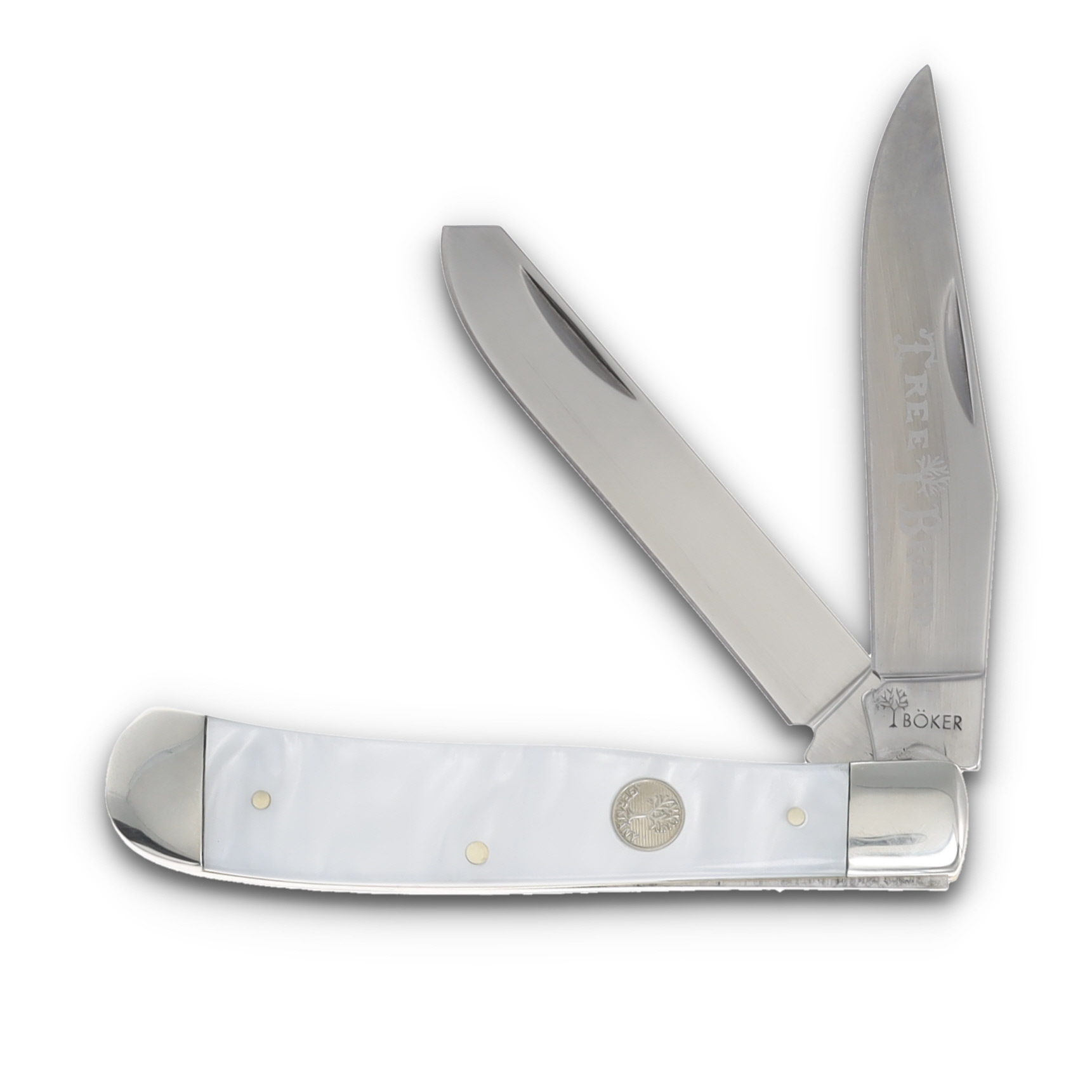 Boker Traditional Series 2.0 Faux Mother Of Pearl Trapper Folding Knife BK110875 View 1