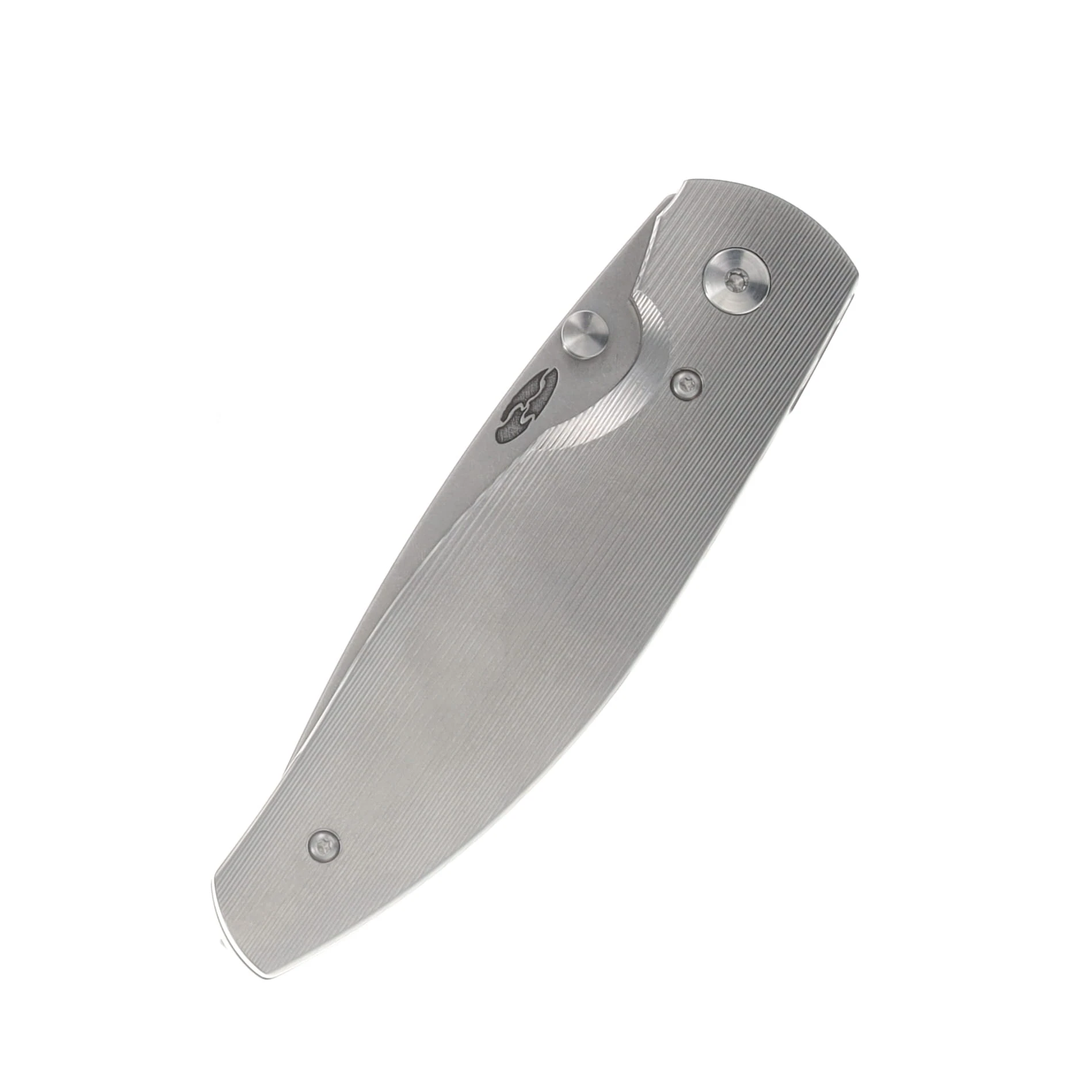 Three Rivers Atom Linerlock Folding Knife 20CV/Pinstripe Titanium DLR-ATOMTI3D View 6