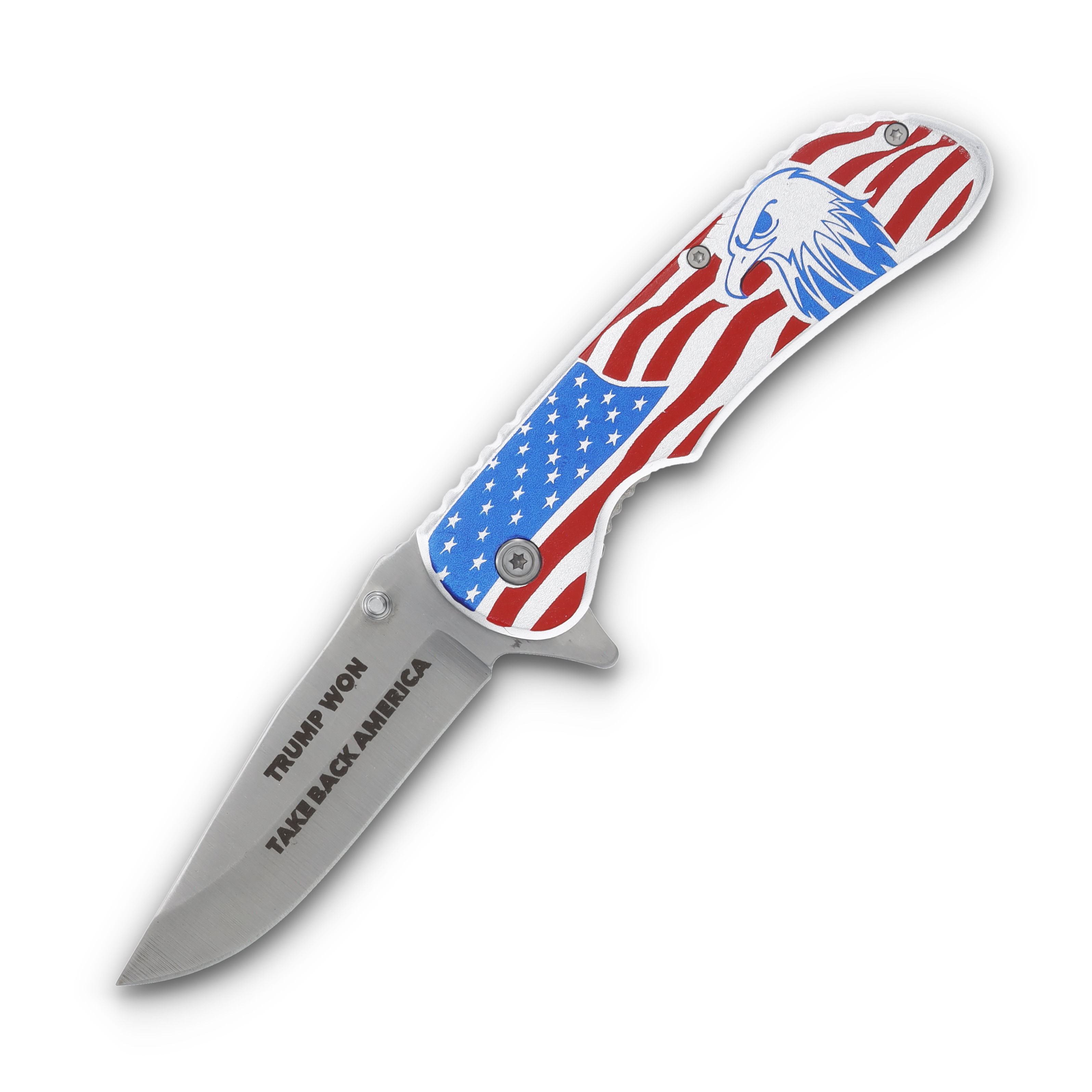SZCO Supplies Trump Won Take Back America Flag & Eagle Folder TRV-0443 View 1