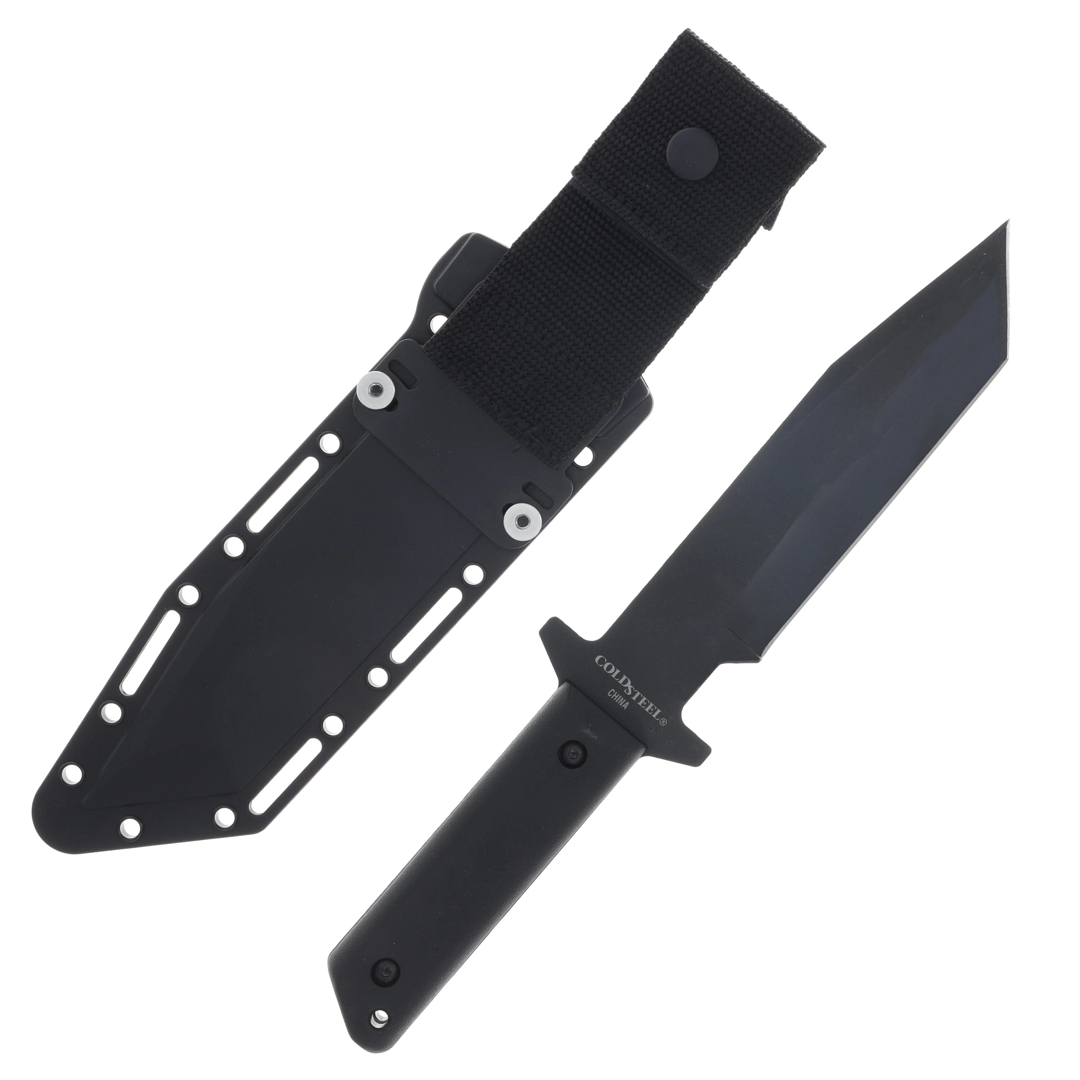 Cold Steel G.I. Tanto 7in Black Plain Carbon Steel Fixed Blade Knife CS-80PGTK View 2