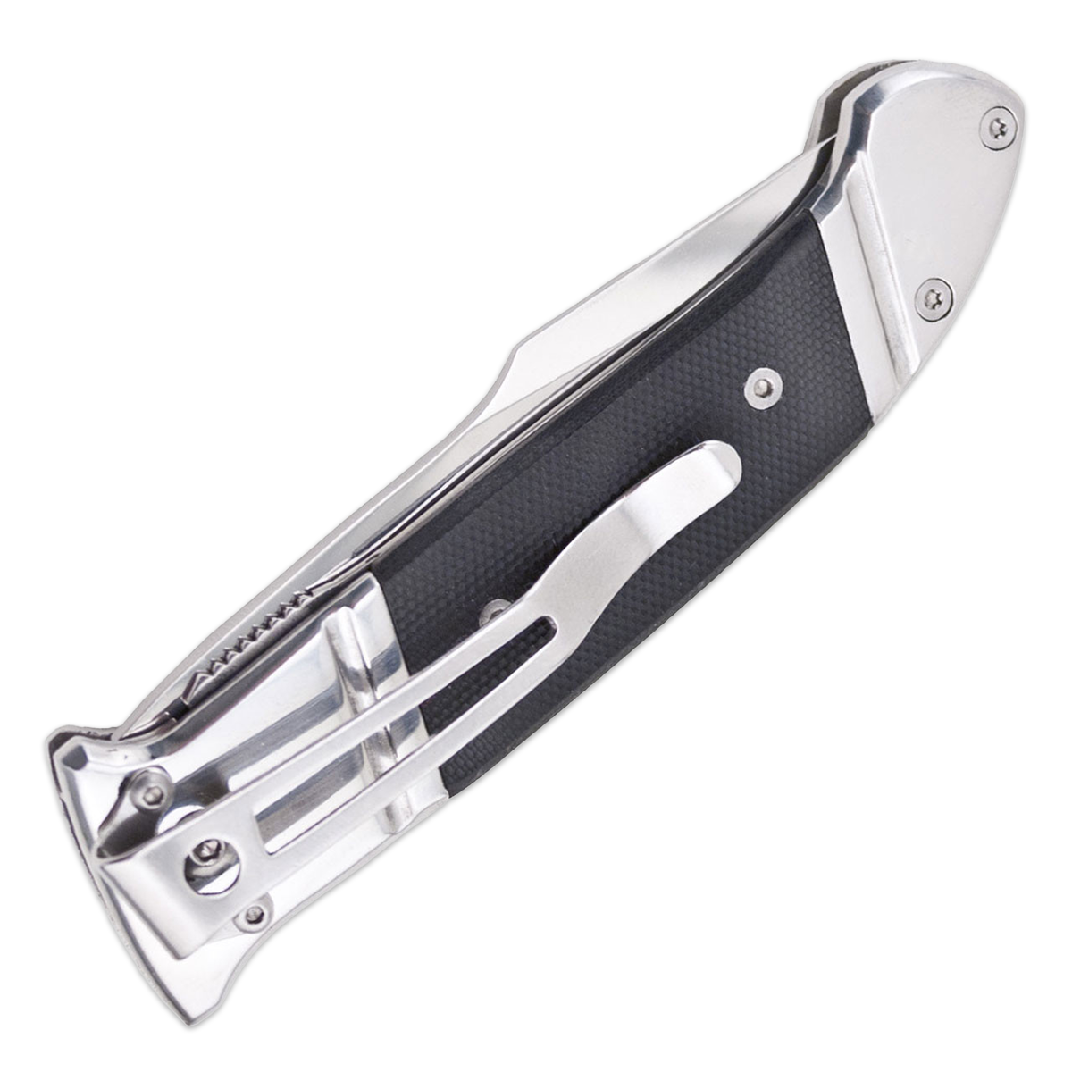 SOG Fielder Linerlock Folding Knife Black G-10 3.3” Satin Clip Point SOG-FF38-CP View 2
