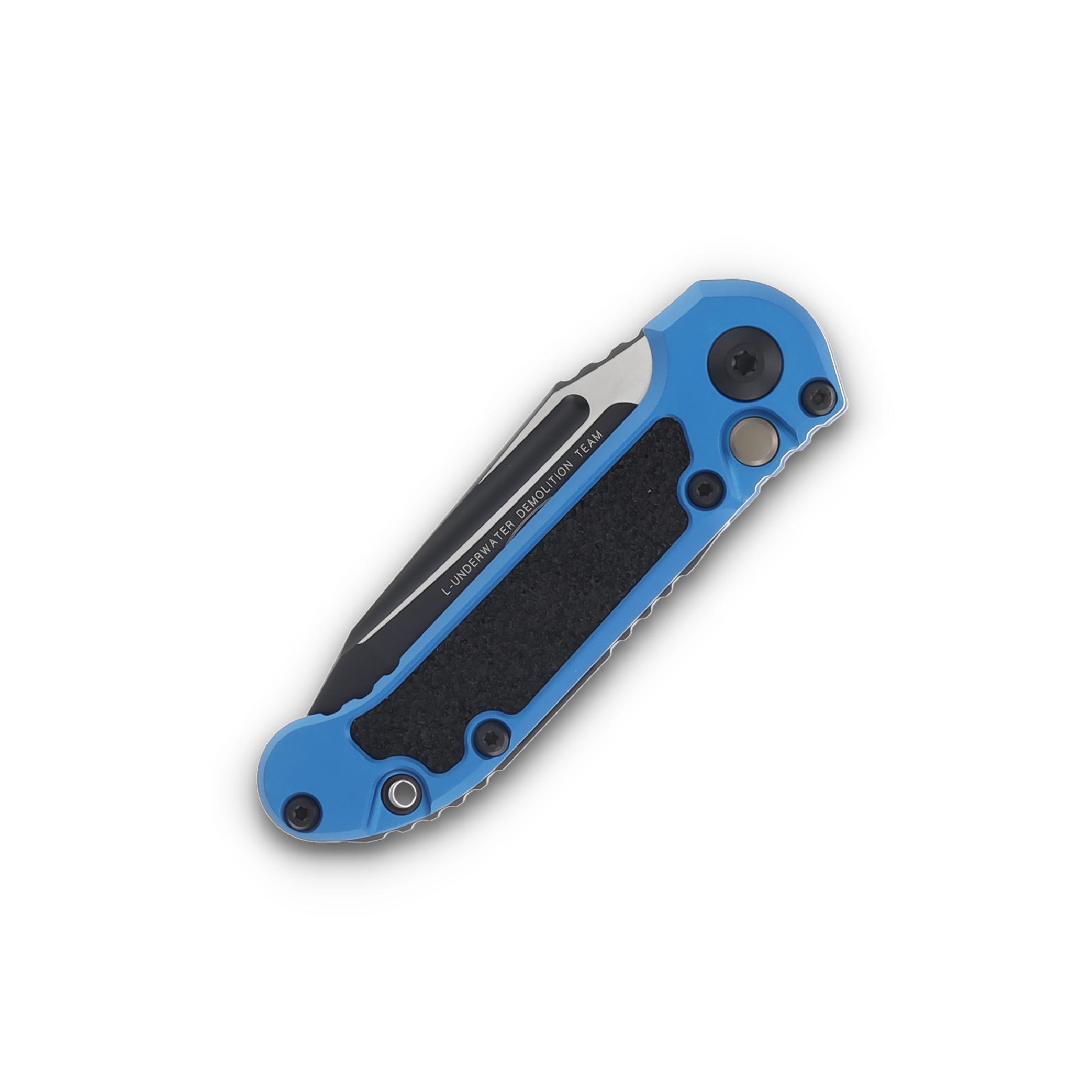 Microtech LUDT GEN III OTS Black Aluminum 3.5" Apocalyptic Tanto Serrated AUMT11363BL View 3