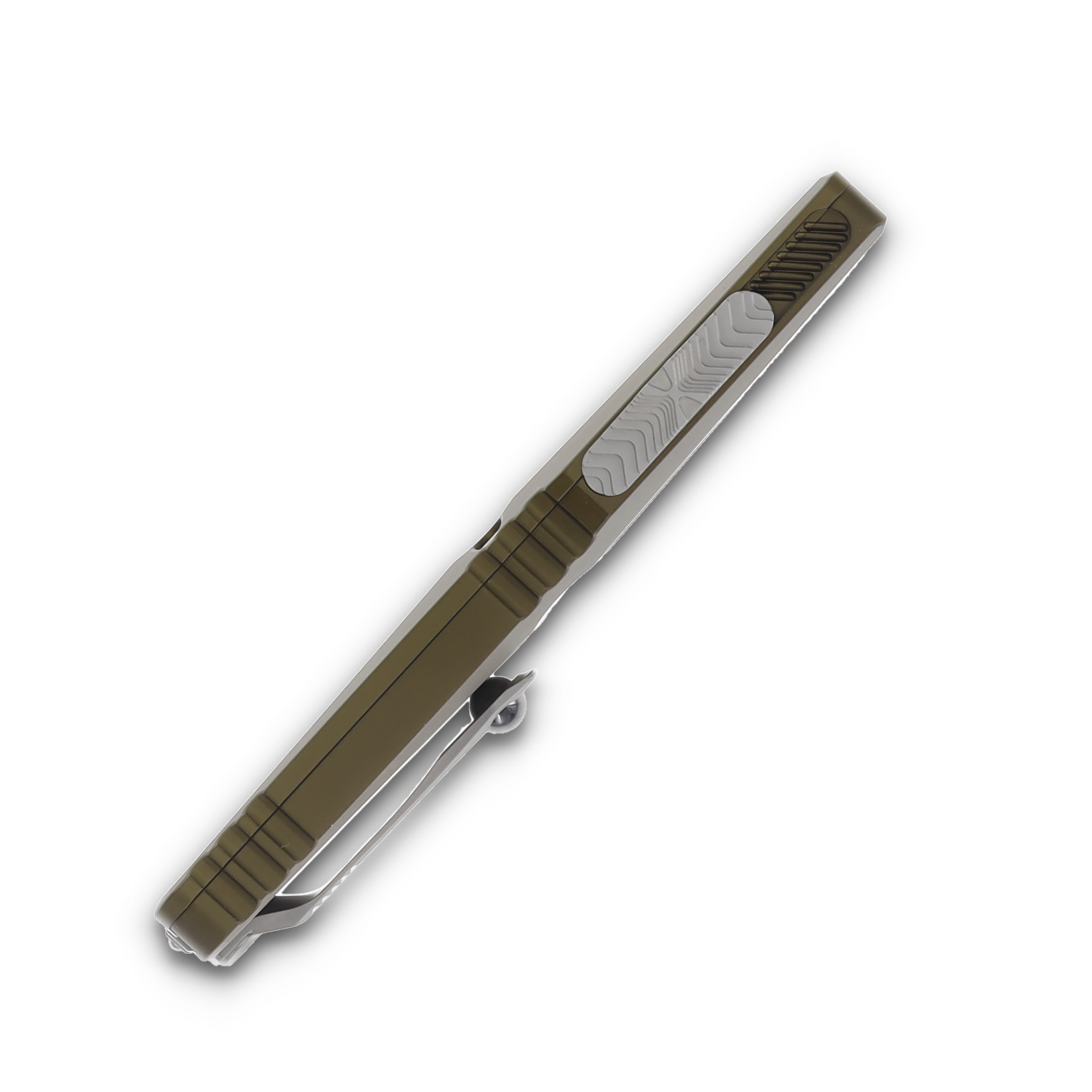 Microtech Combat Troodon Gen III OD Green Auto OTF Knife 4in SW Tanto Blade AUMT114410OD View 6
