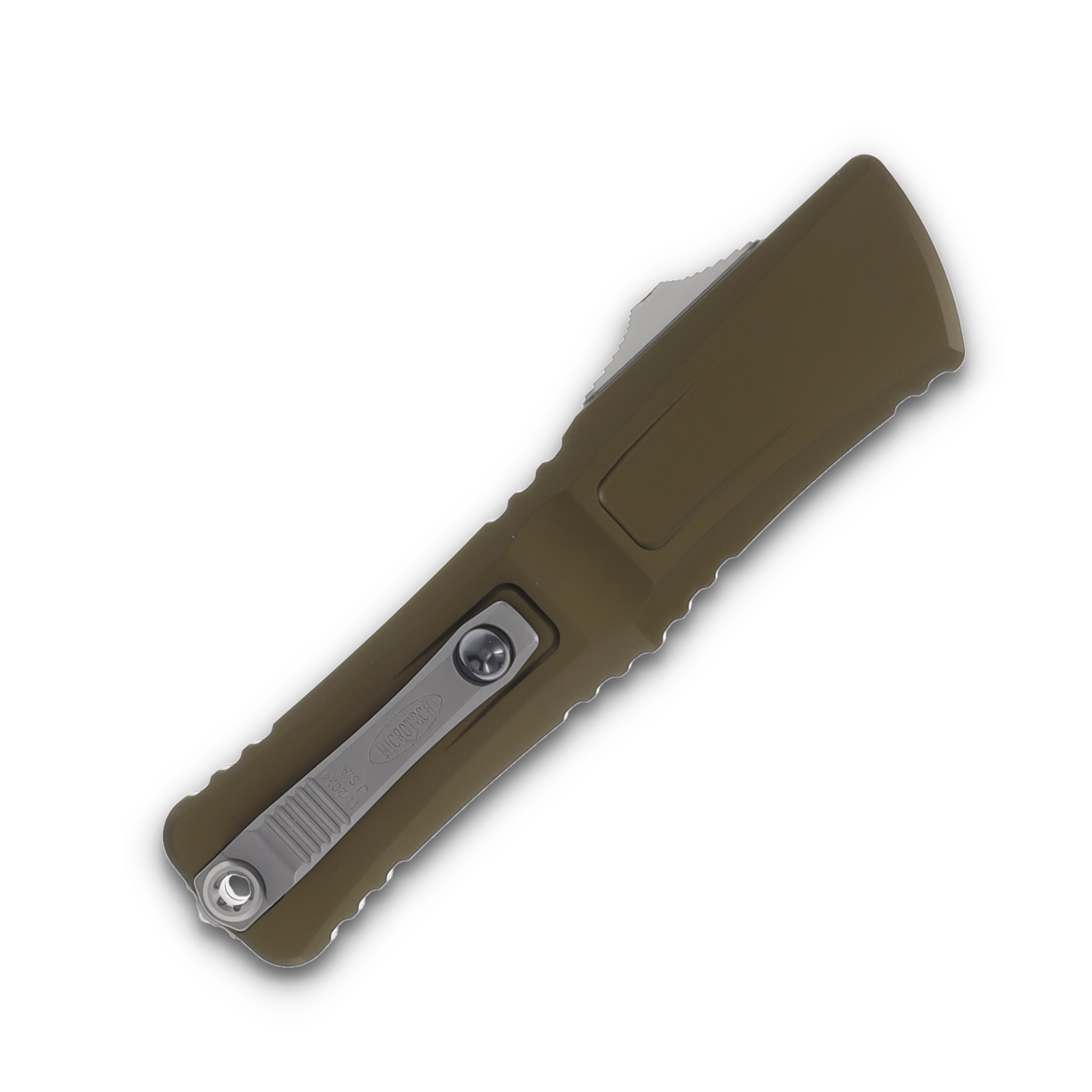 Microtech Combat Troodon Gen III OD Green Auto OTF Knife 4in SW Tanto Blade AUMT114410OD View 4