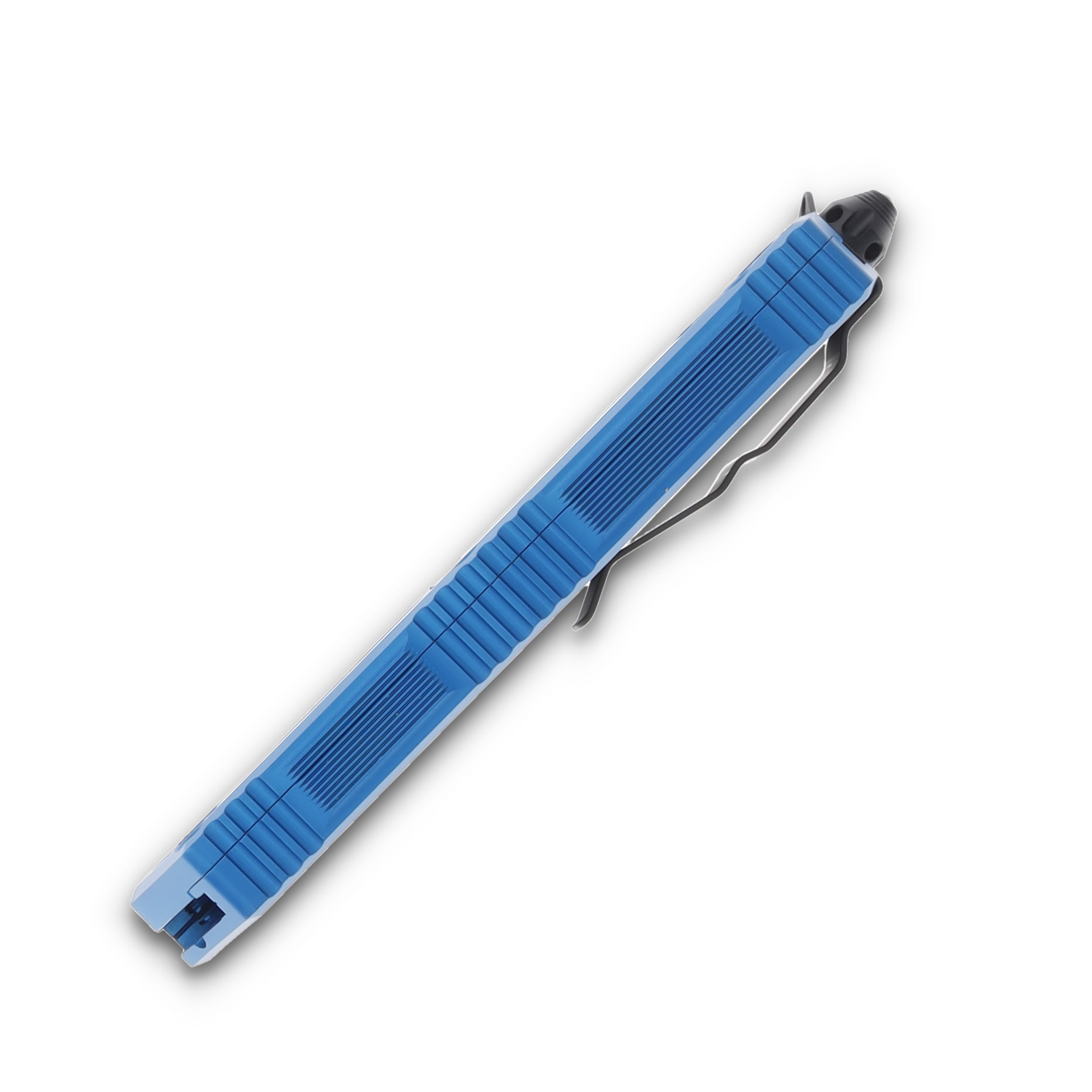 Microtech Scarab II Gen III OTF Blue Auto Knife 3.9in Black DE Dagger Blade AUMT12801BL View 6