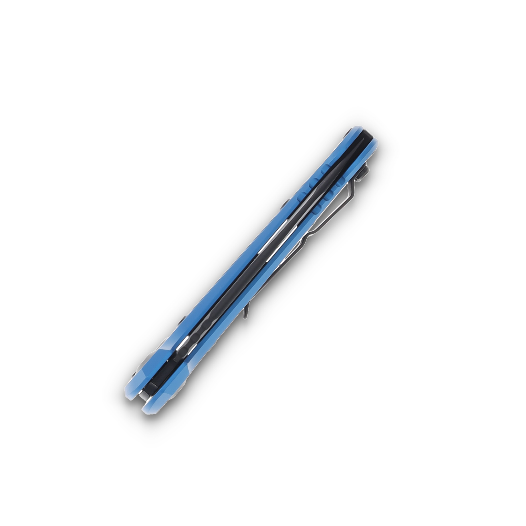 Microtech LUDT GEN III OTS Blue Aluminum Blk Inlays 3.5" Blk Tanto Part Serr AUMT11362BL View 5
